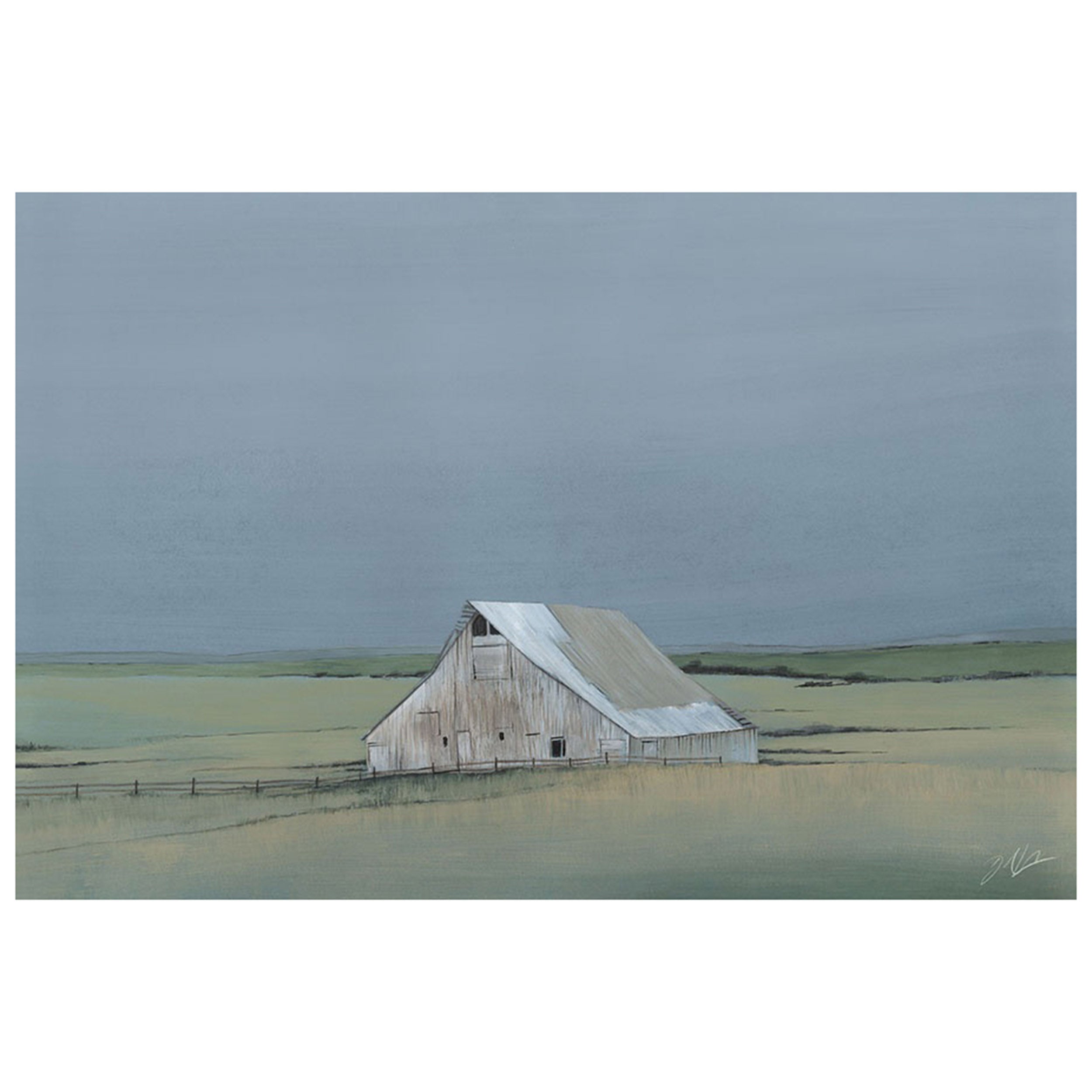 Barns at Dusk I