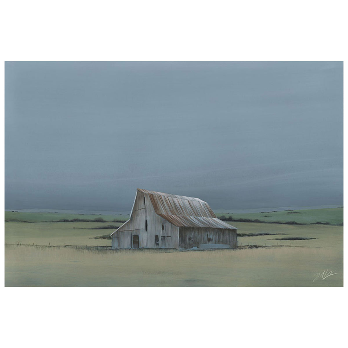 Barns at Dusk II