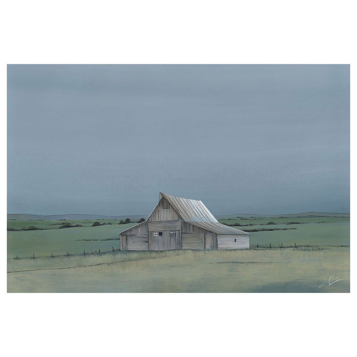 Barns at Dusk III