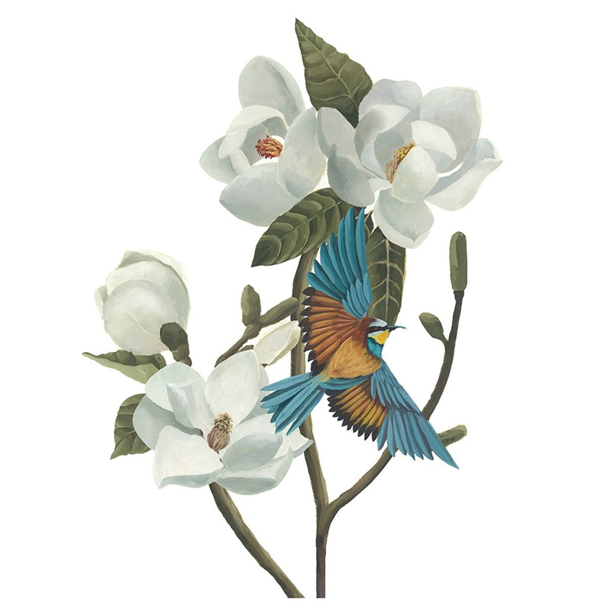 Birds with Magnolias IV