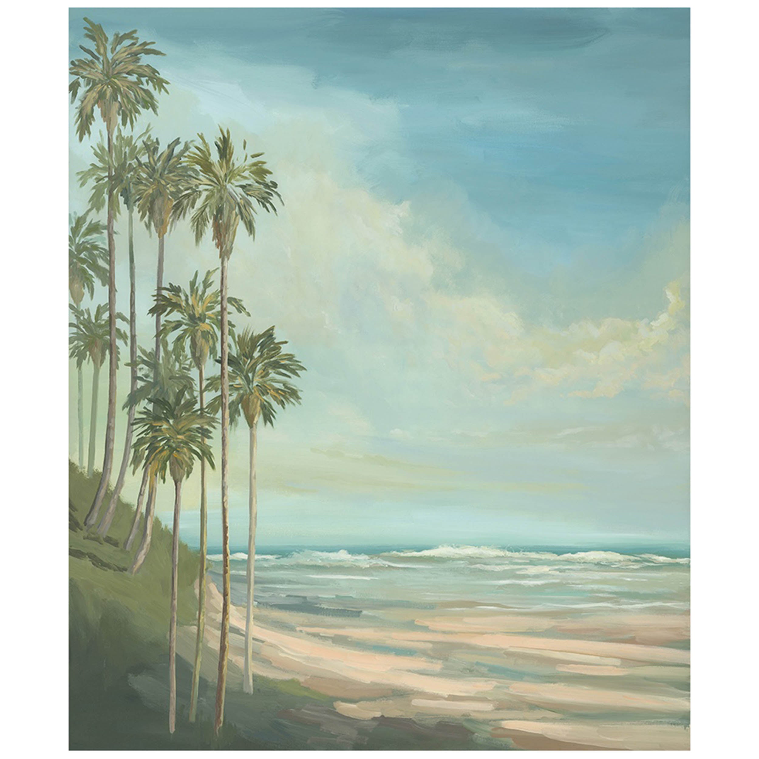 Wave Underneath the Palm Tree