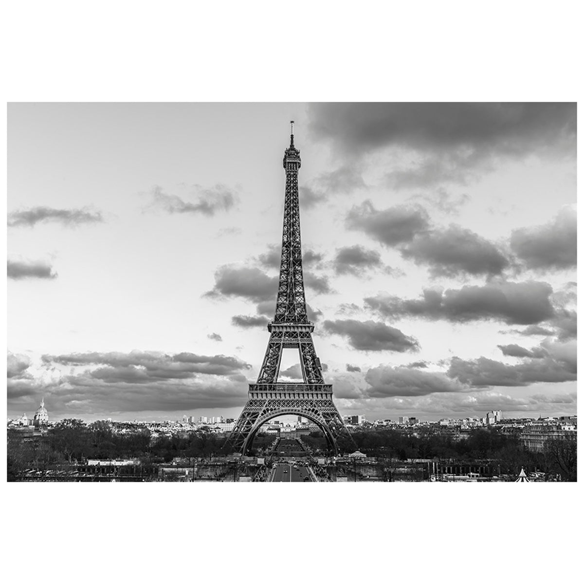 Eiffel Tower with Clouds