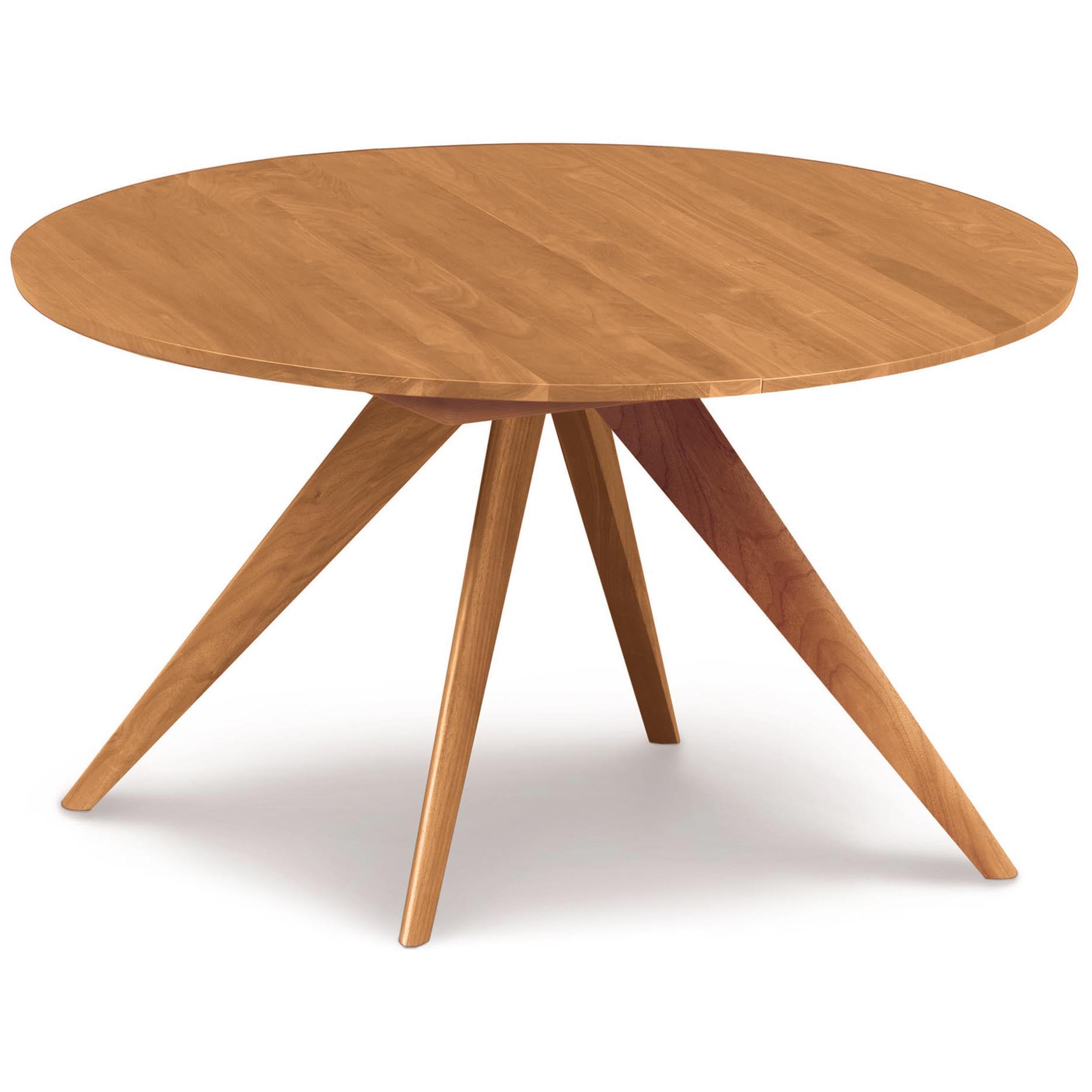 Catalina Round Extension Table, Natural Cherry