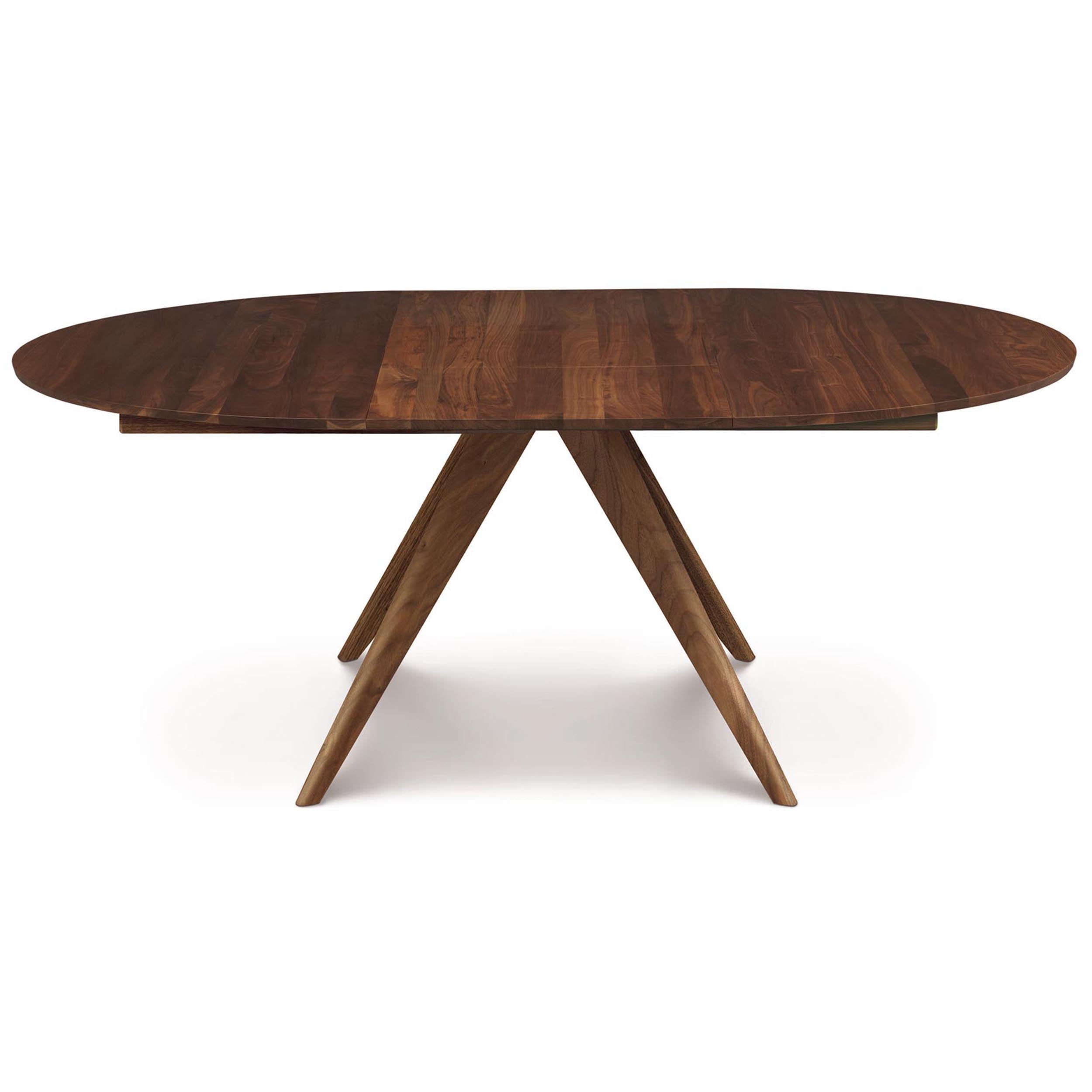 Catalina Round Extension Table, Natural Walnut