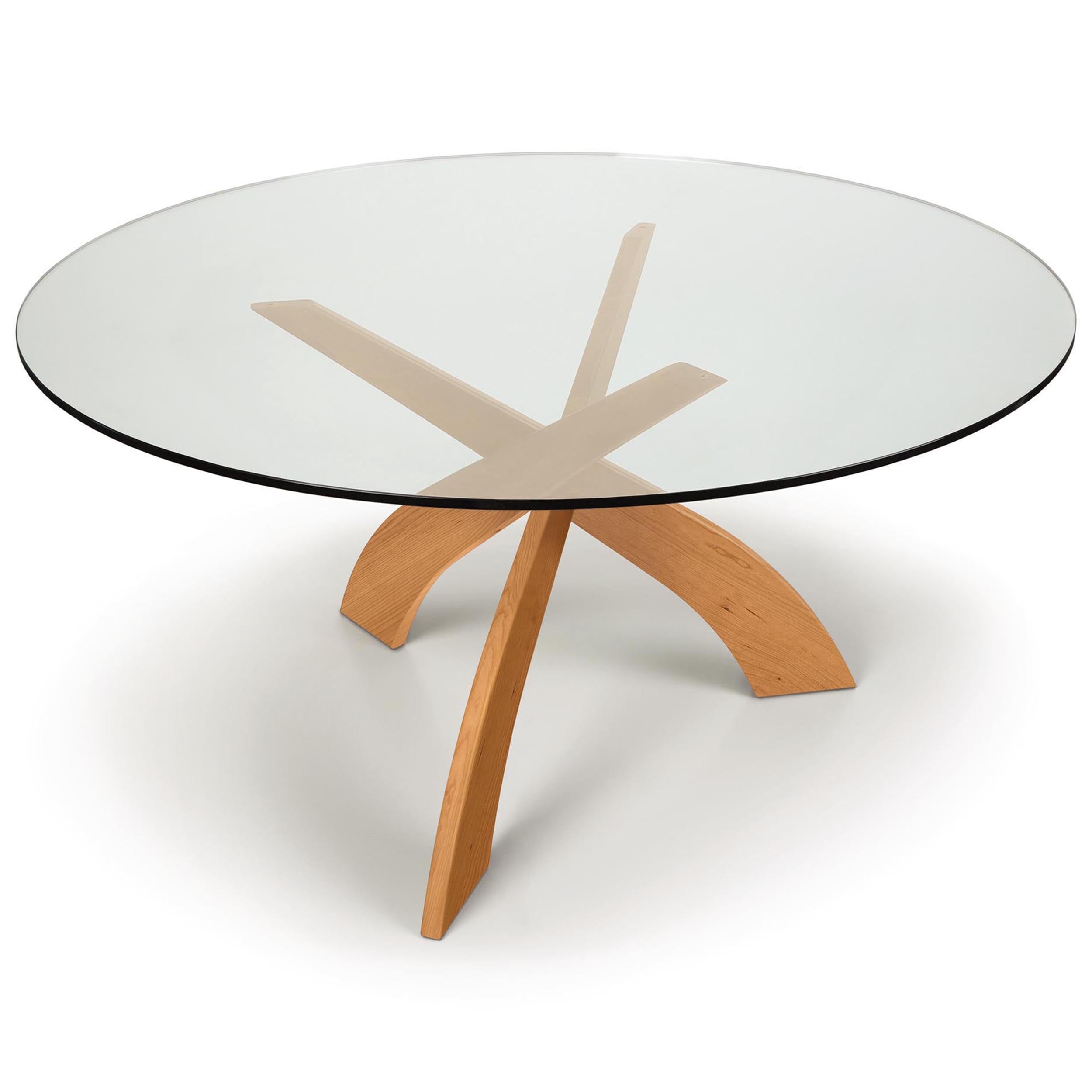 Entwine Dining Table Base, Natural Cherry