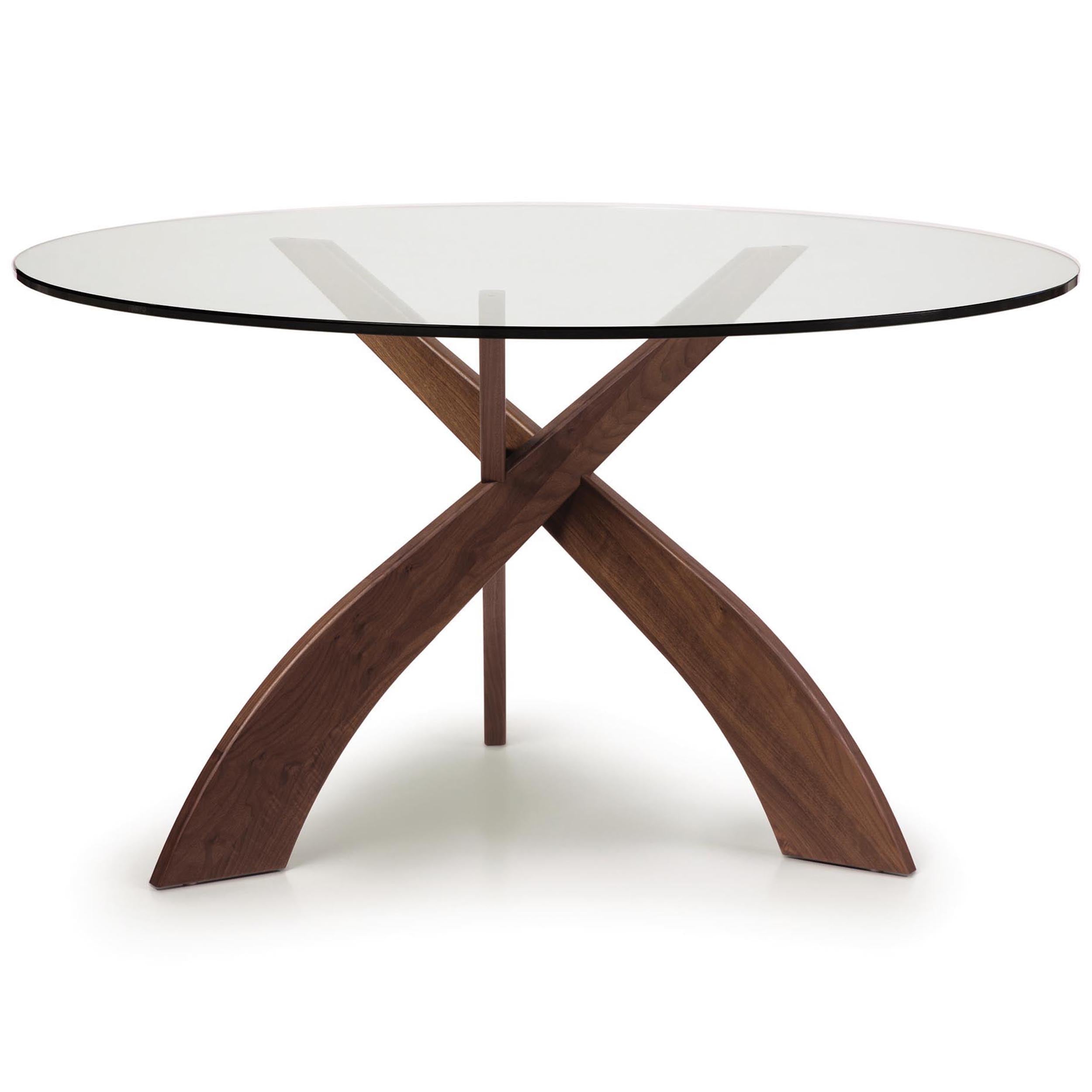 Entwine Dining Table Base, Natural Walnut
