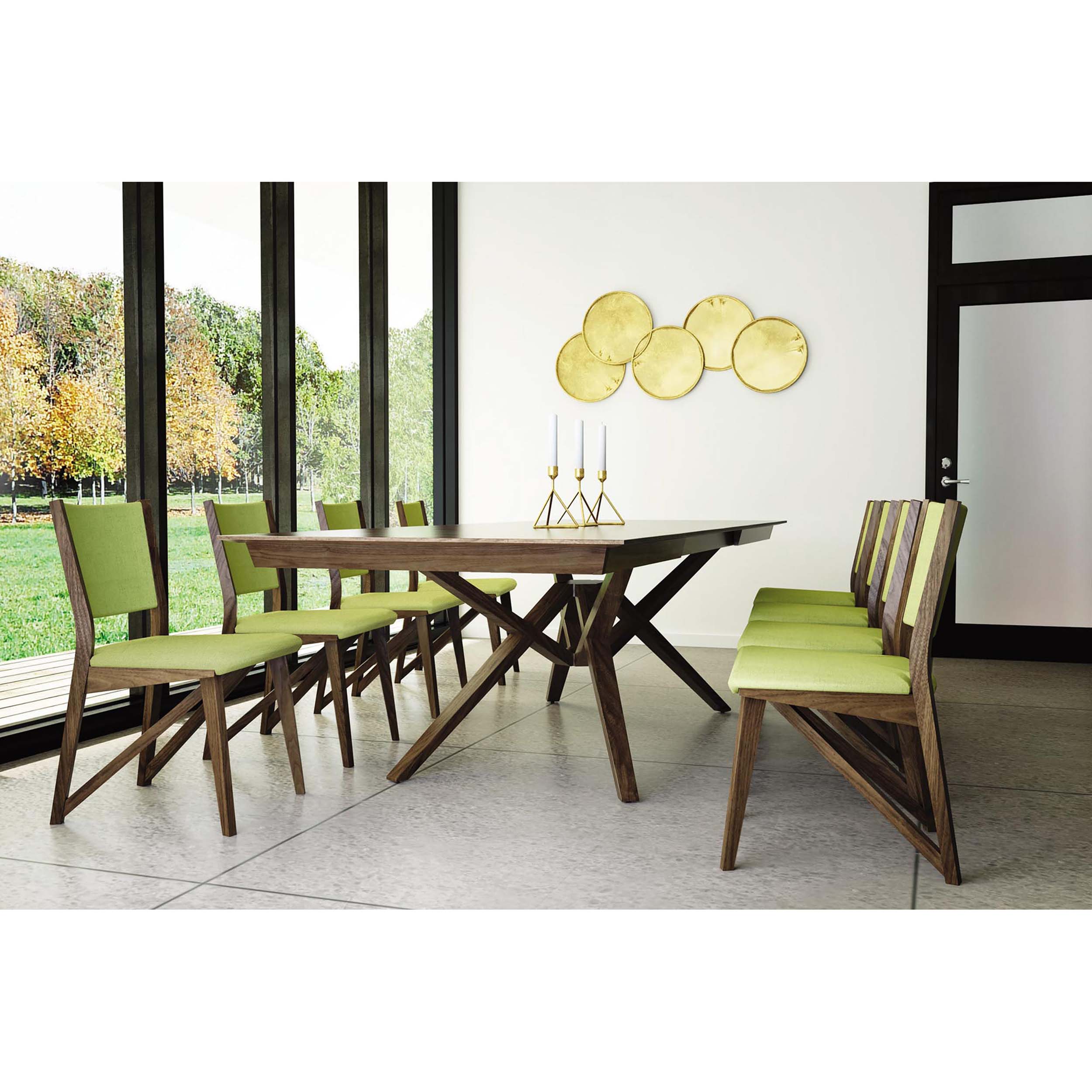 Exeter Double Leaf Extension Table, Natural Walnut