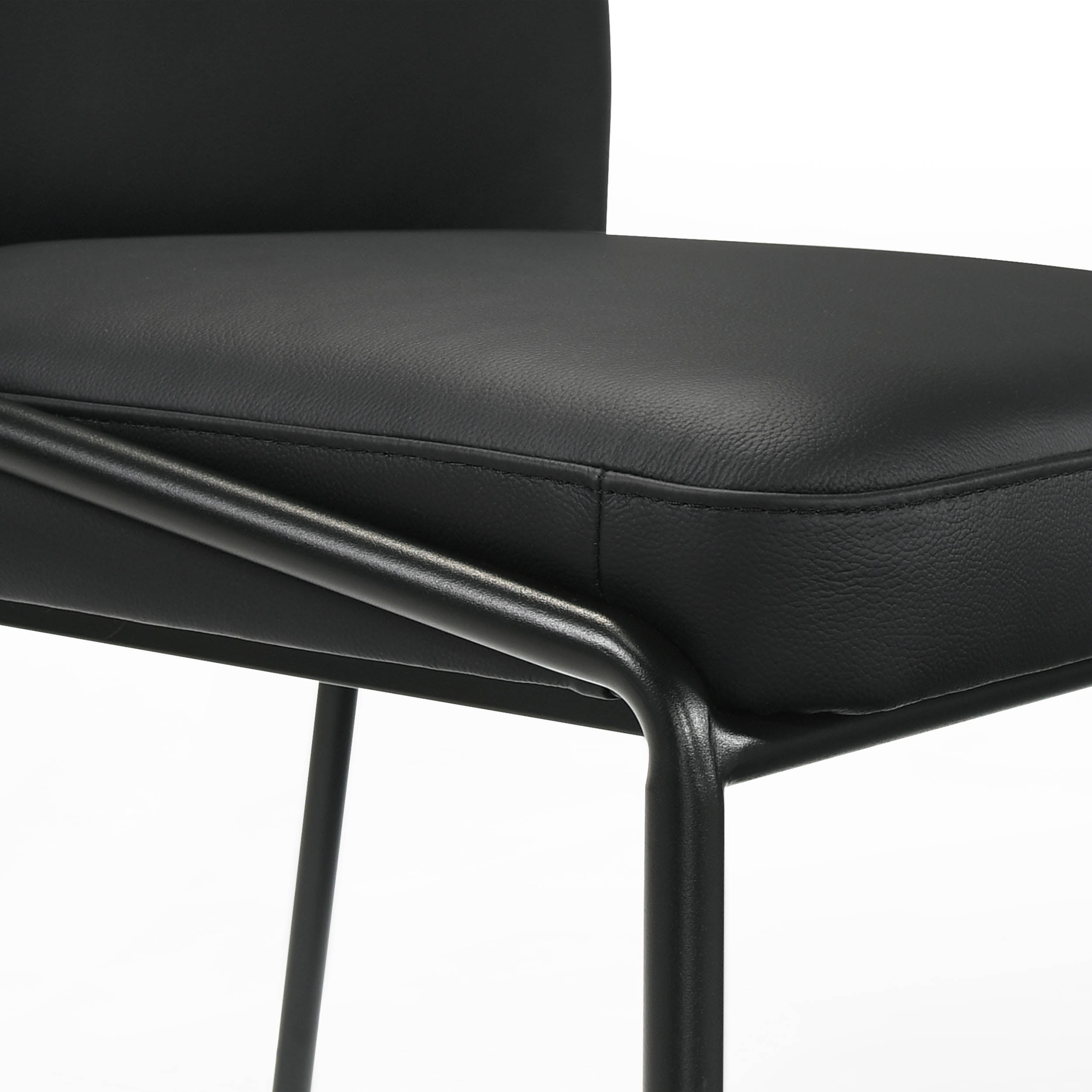 Lene 61244M Dining Chair, Black, Set of 2
