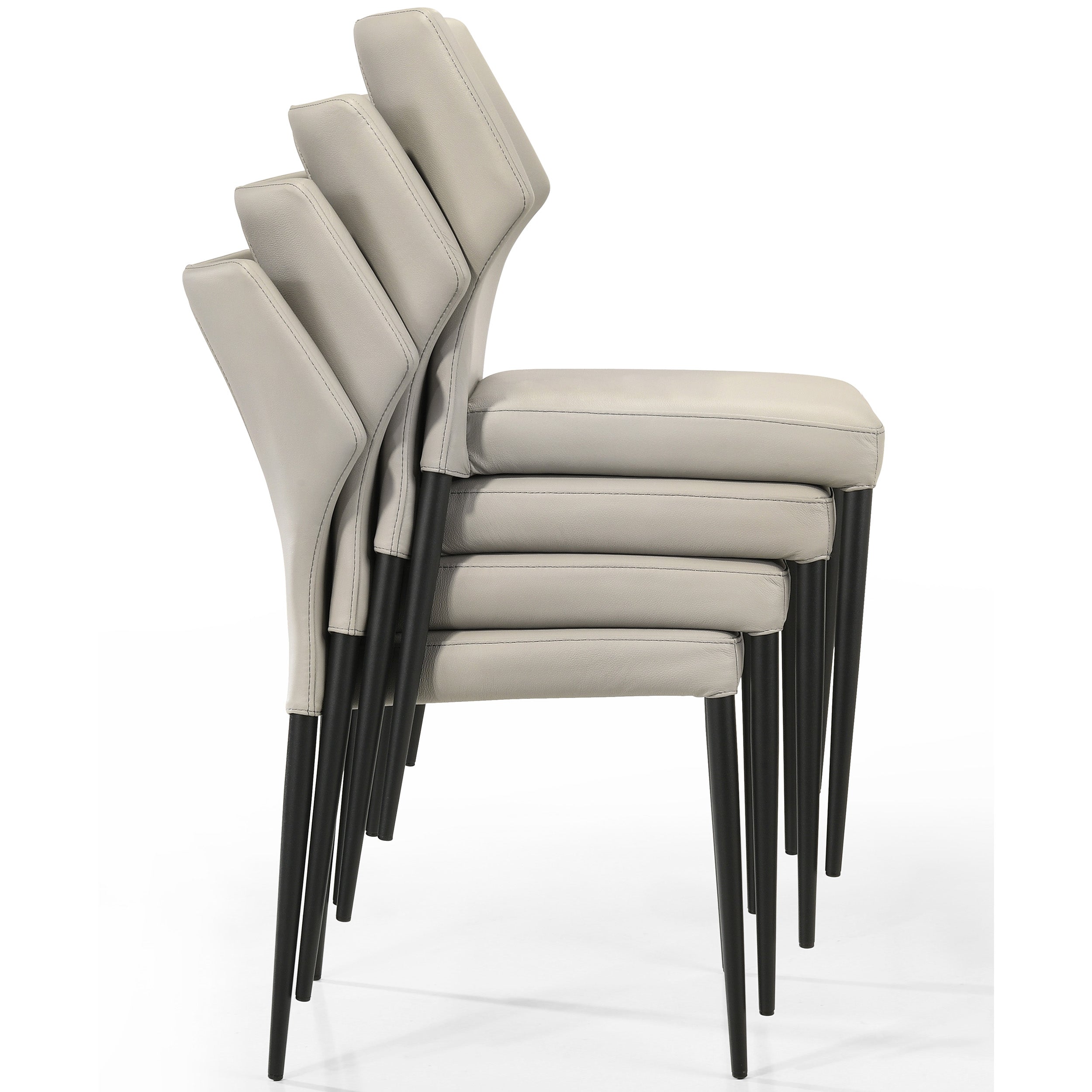 Luke 6911KM Dining Chair, Pewter, Set of 2