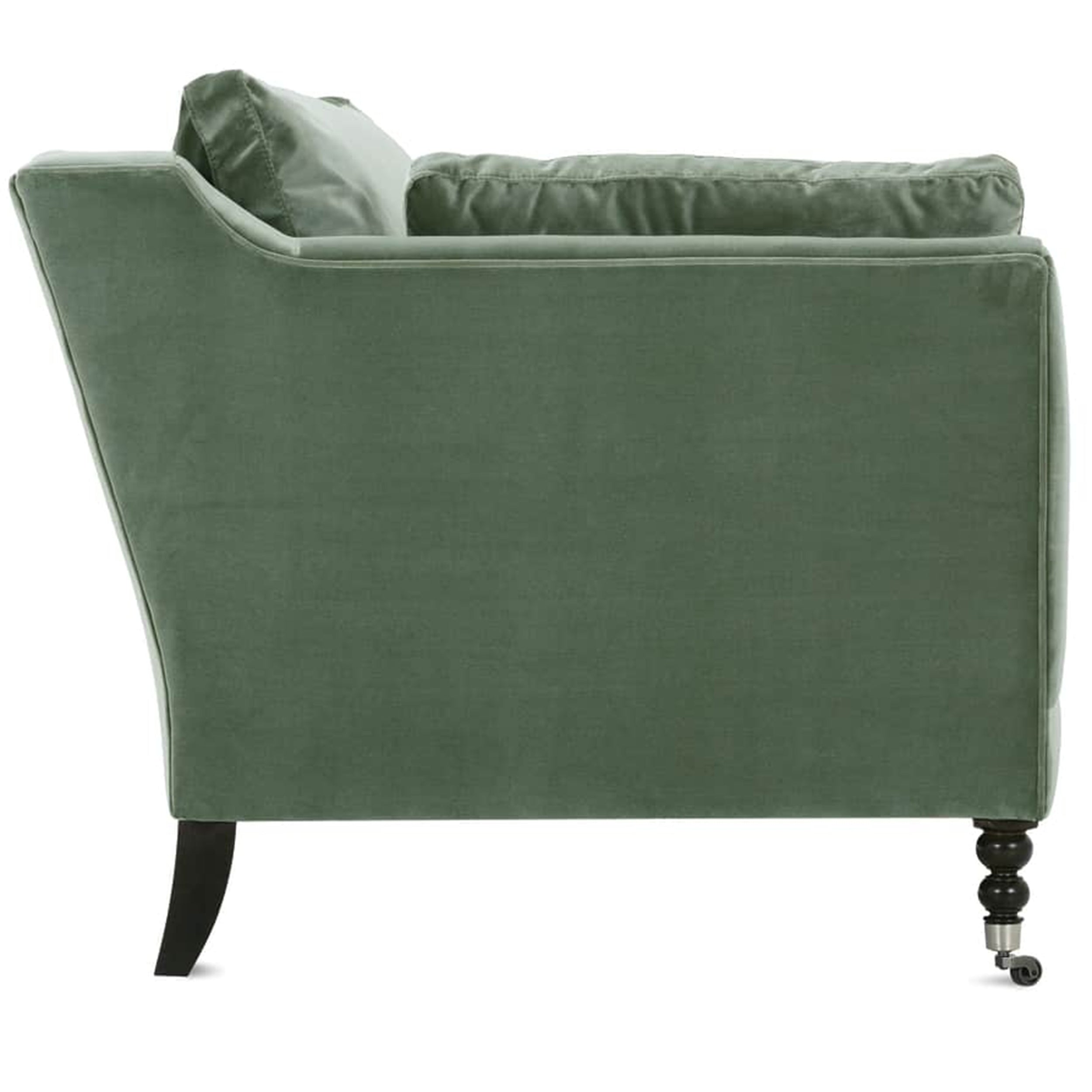 71" Quick Ship Madeline Sofa, Antiqued Moss Velvet
