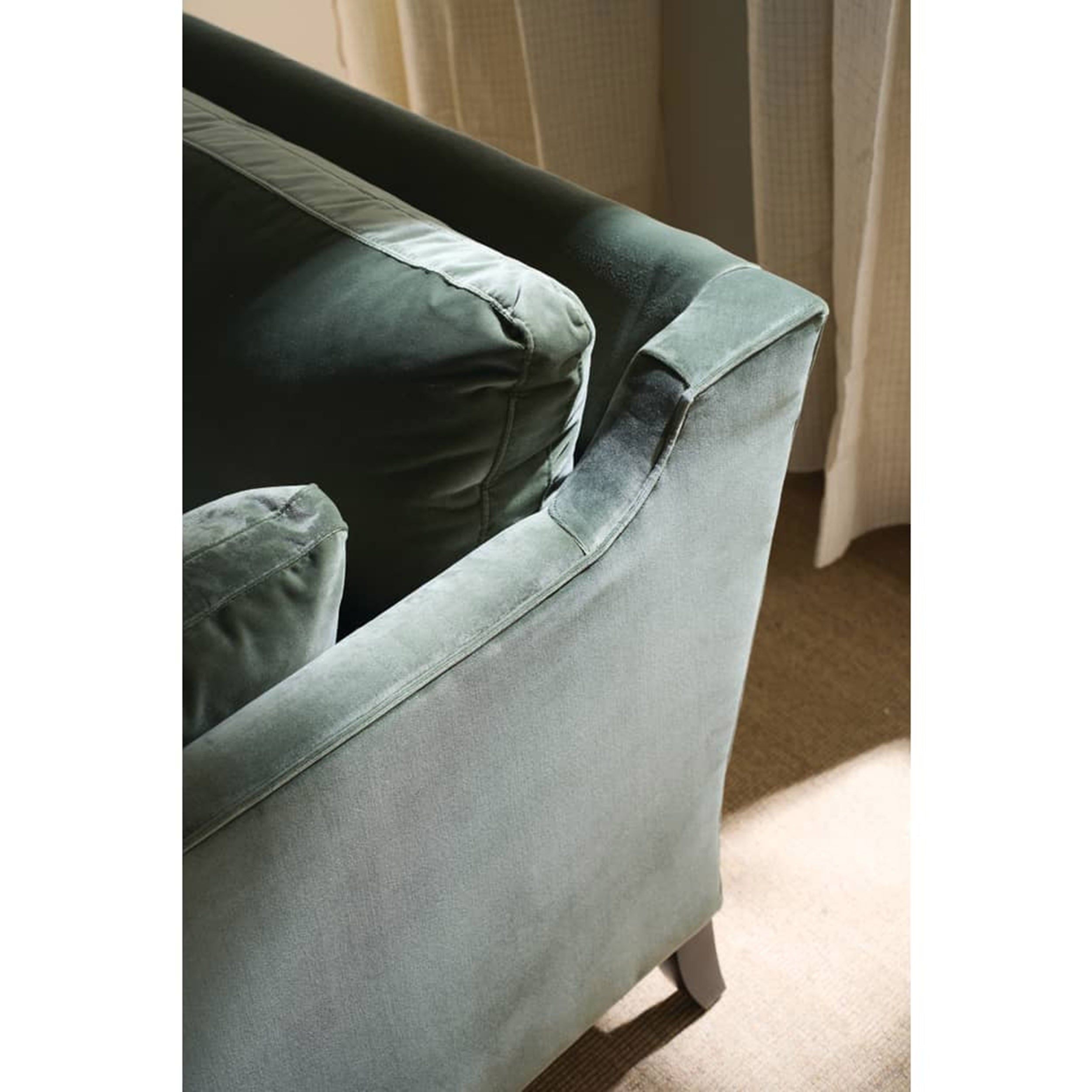 71" Quick Ship Madeline Sofa, Antiqued Moss Velvet