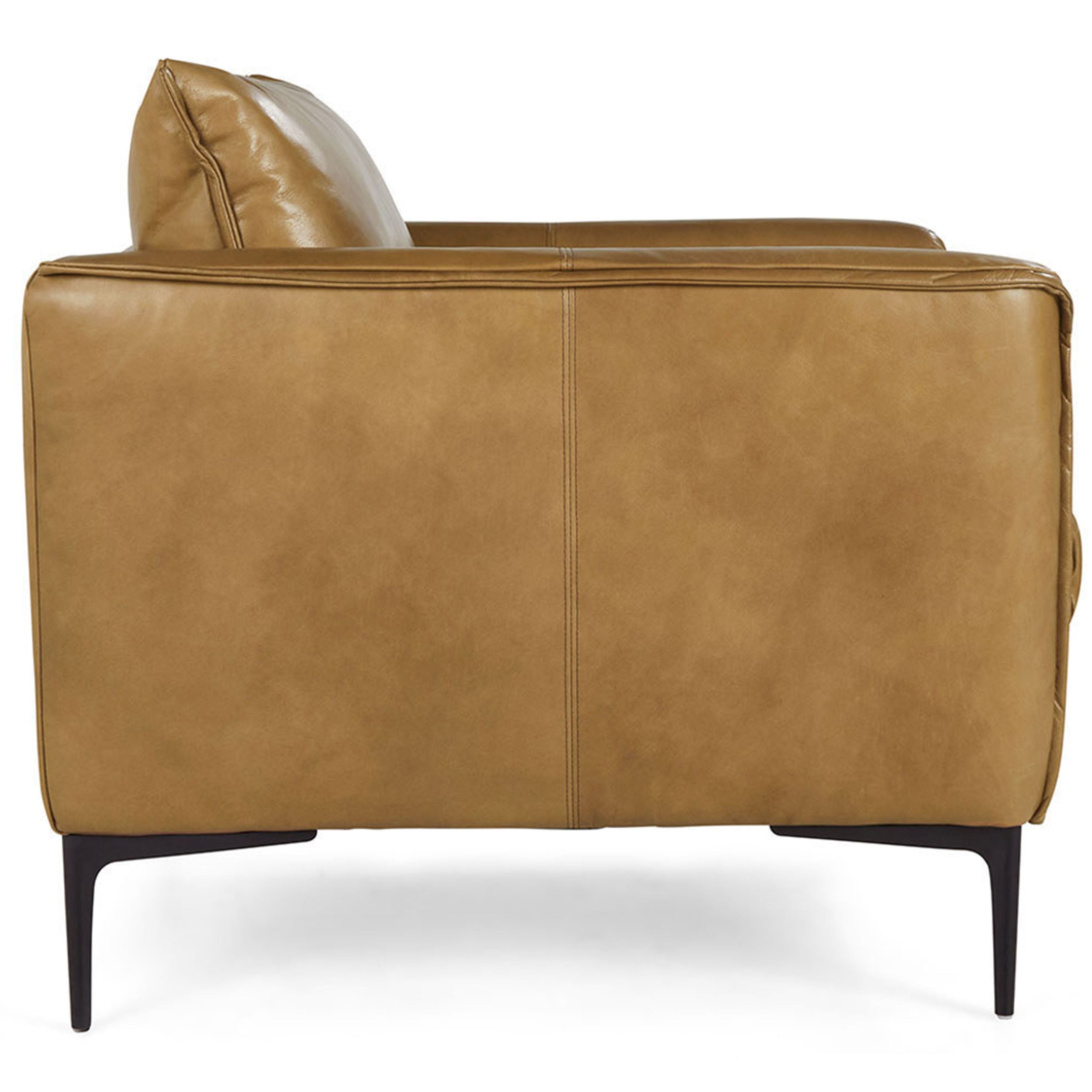 Abigail Leather Club Chair, Adobe Tan