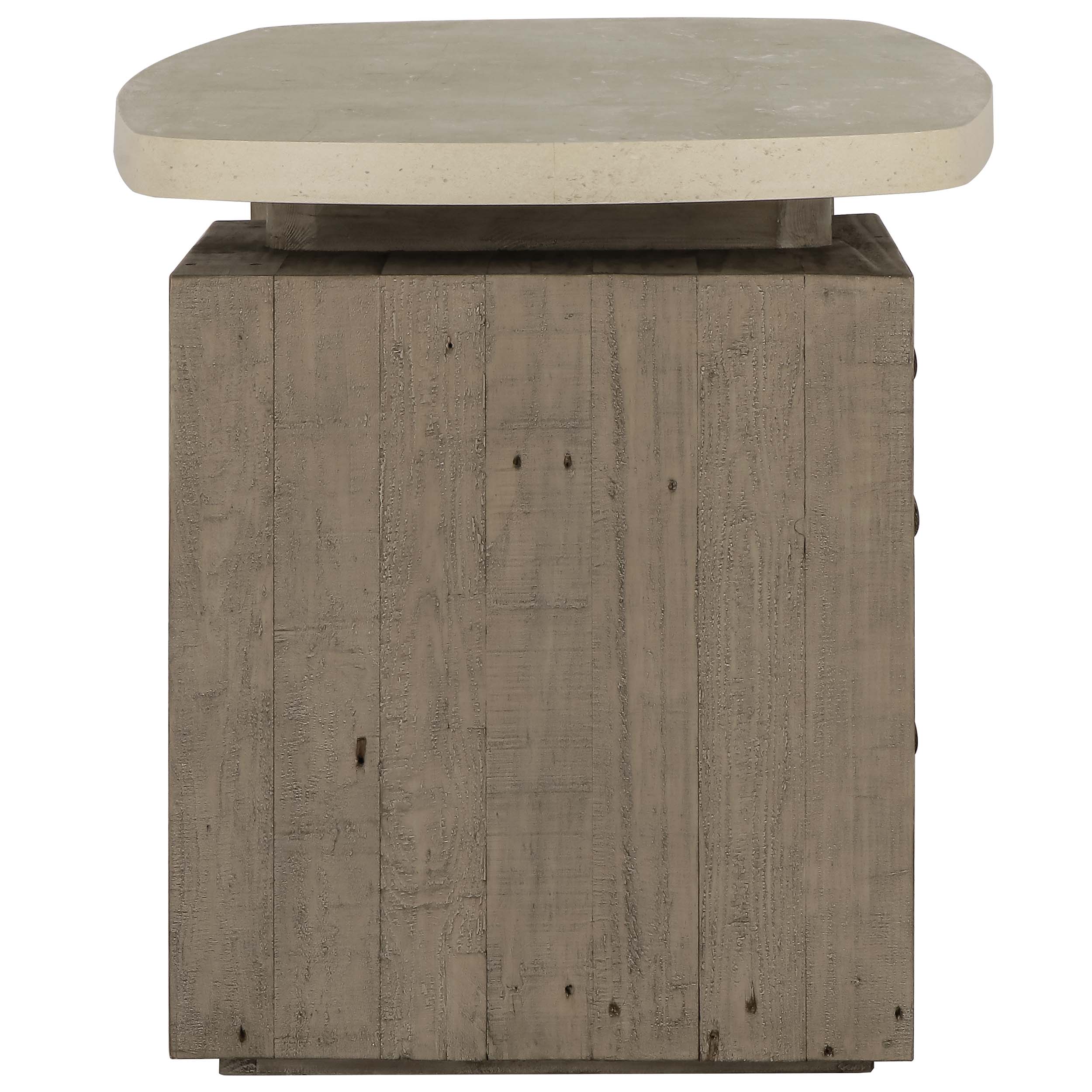 Angus Solid Wood Desk, Antique White