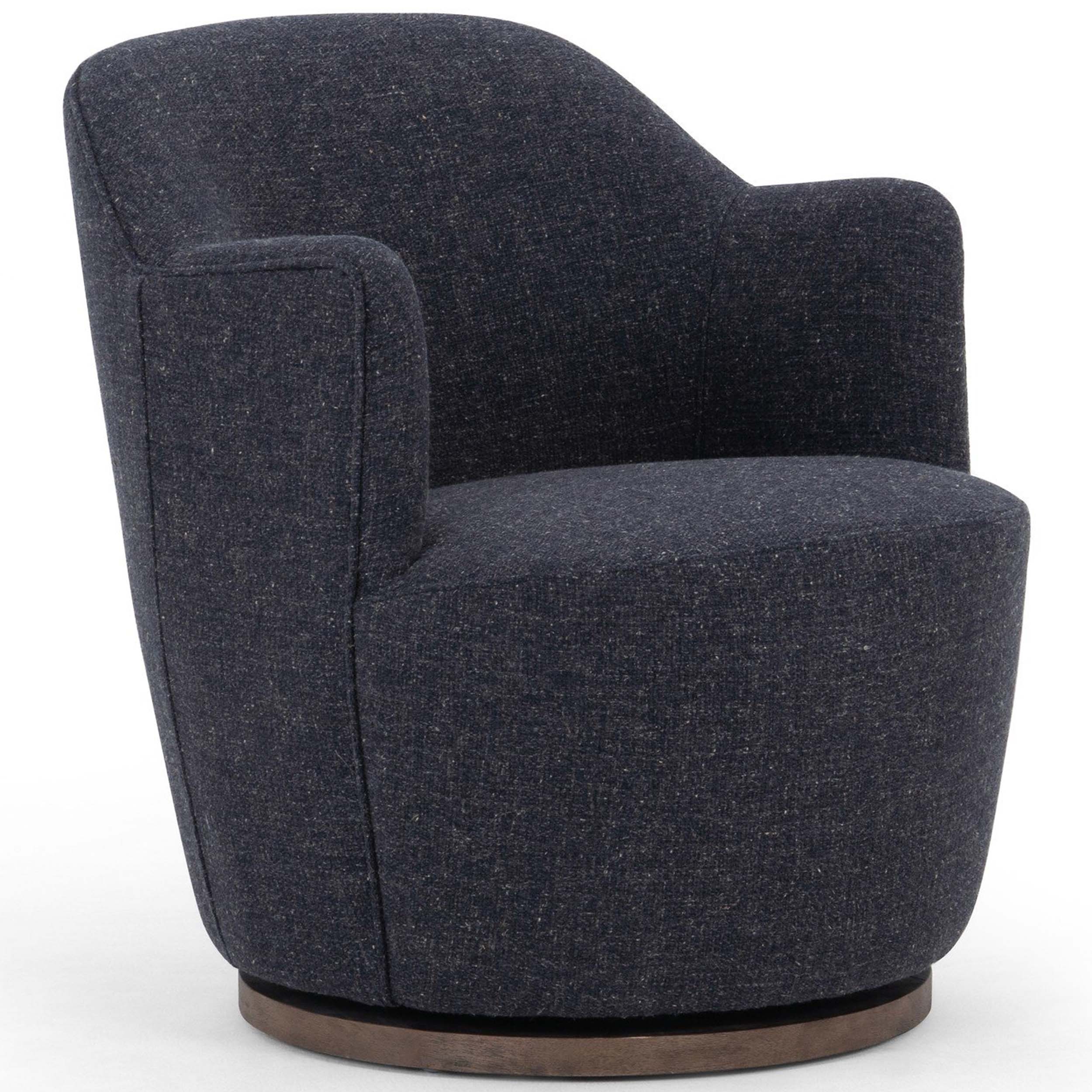 Aurora Swivel Chair, Thames Slate