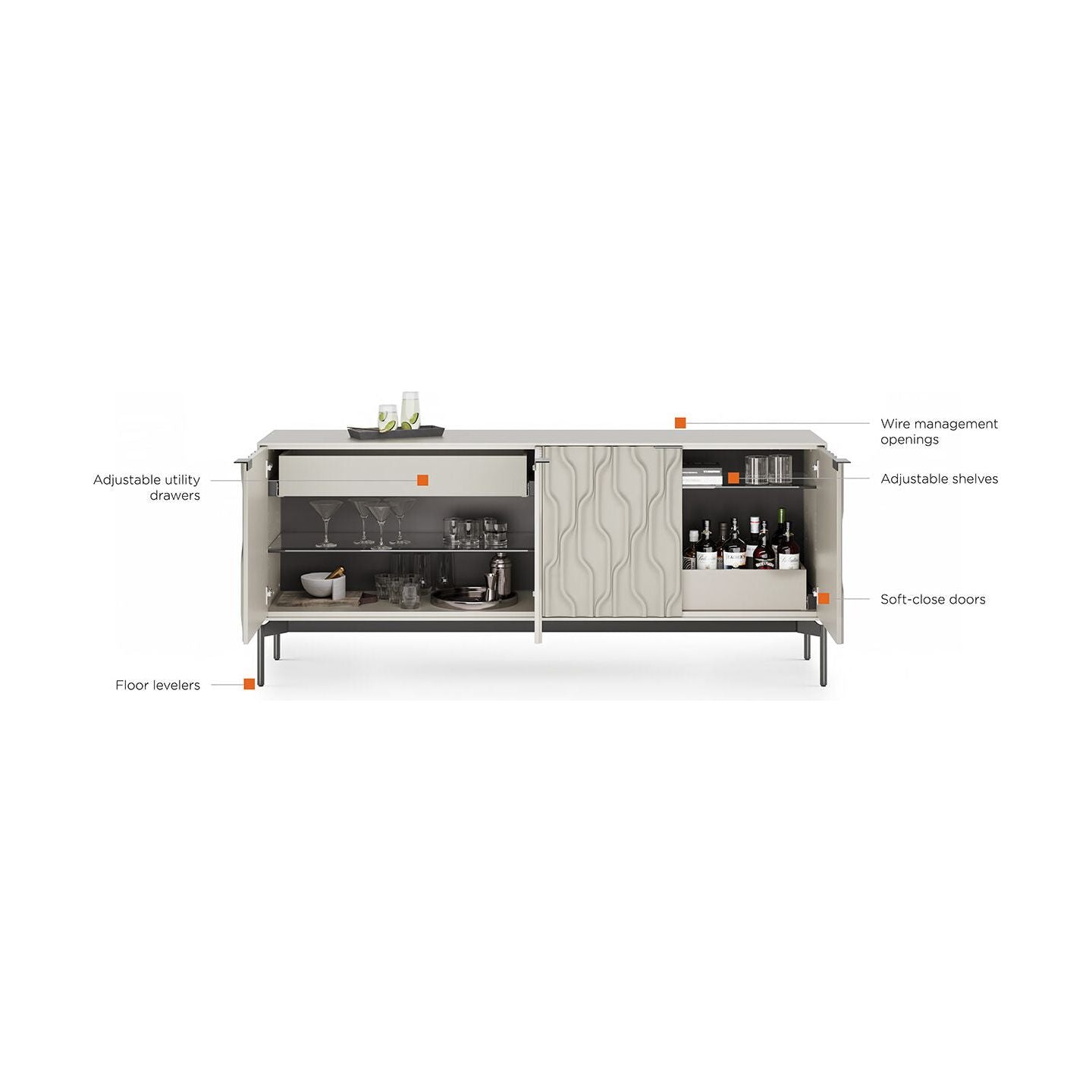 BDI Mesa Credenza 7639