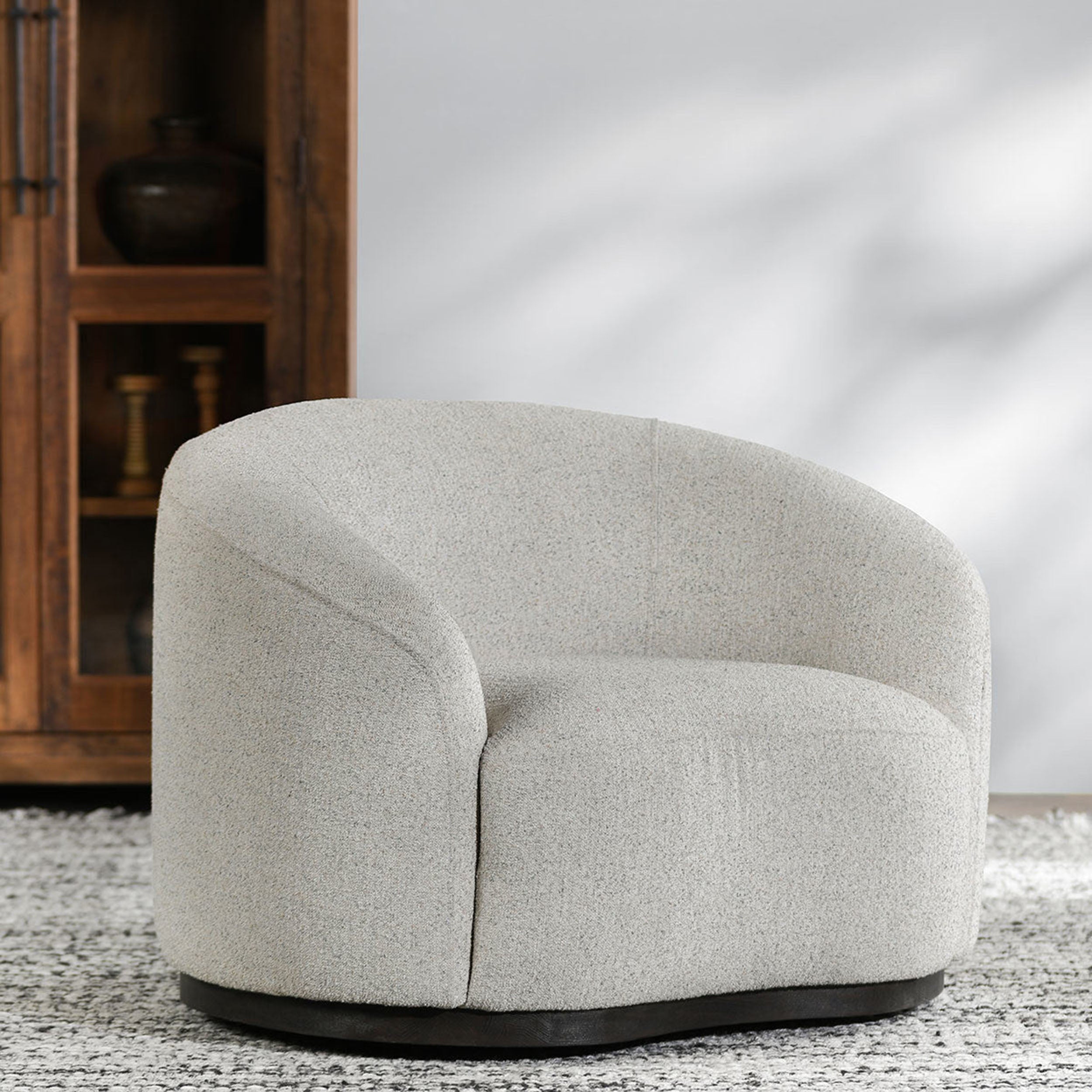 Beverly Swivel Chair, Coastal Breeze