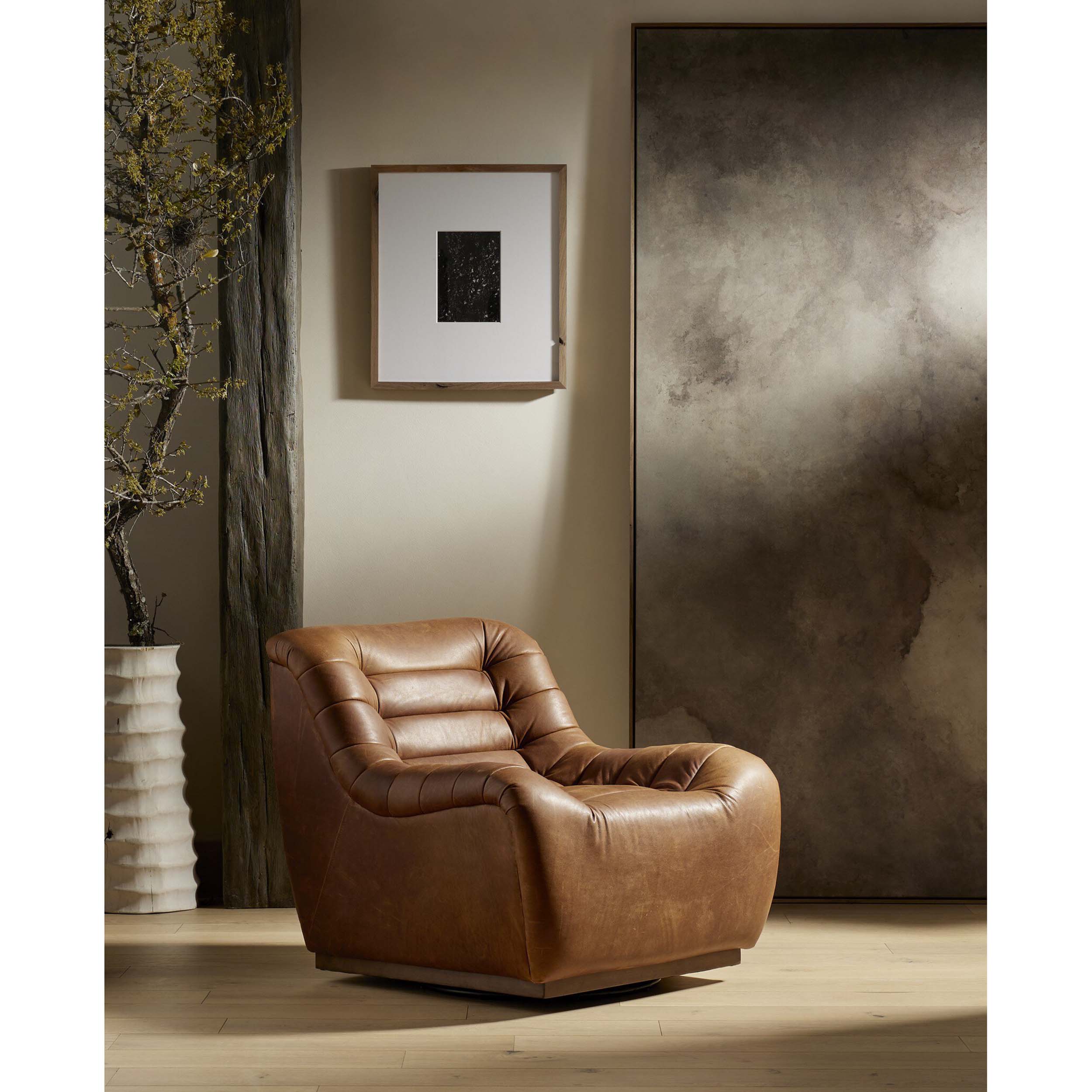 Binx Swivel Chair, Heirloom Sienna