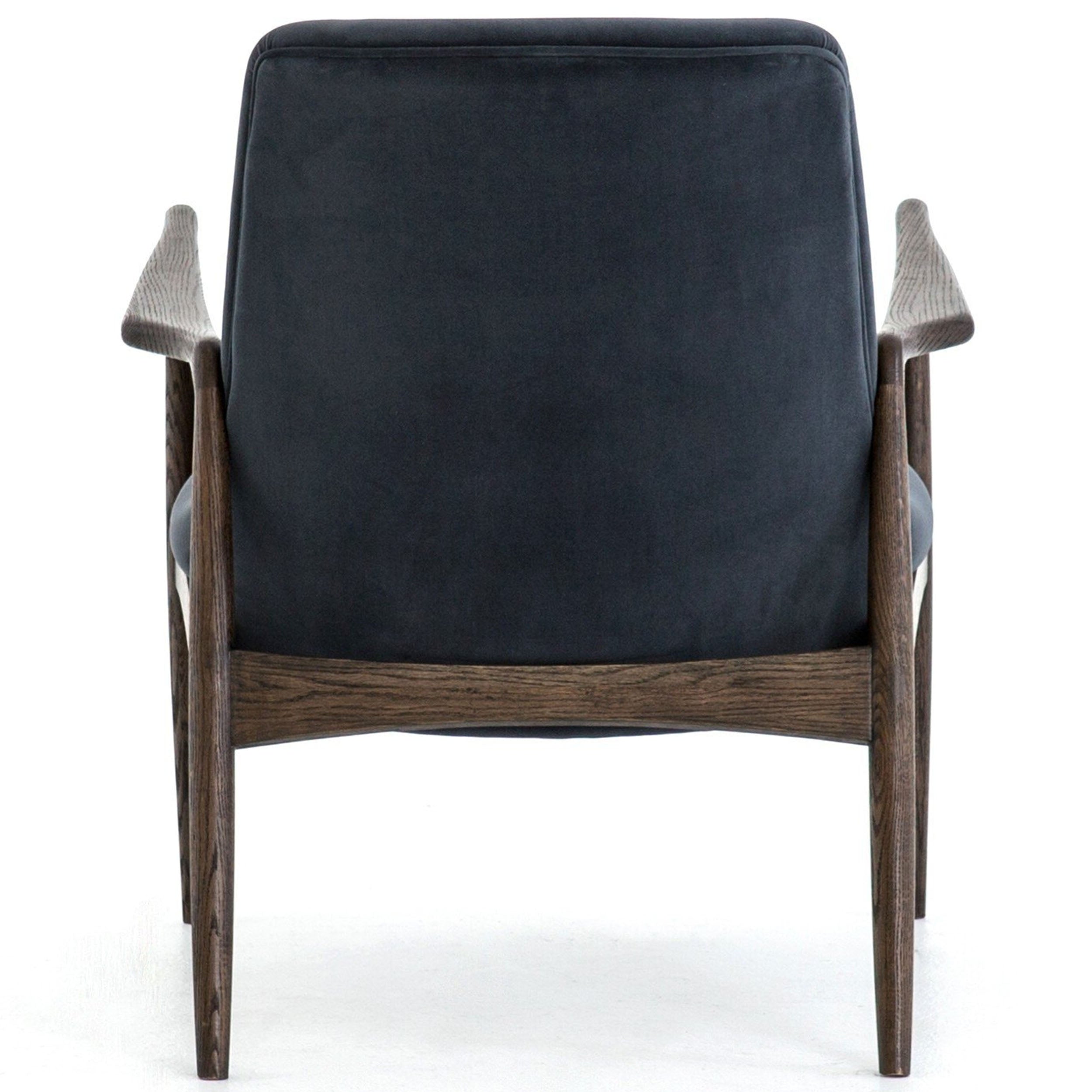 Braden Chair, Modern Velvet Shadow
