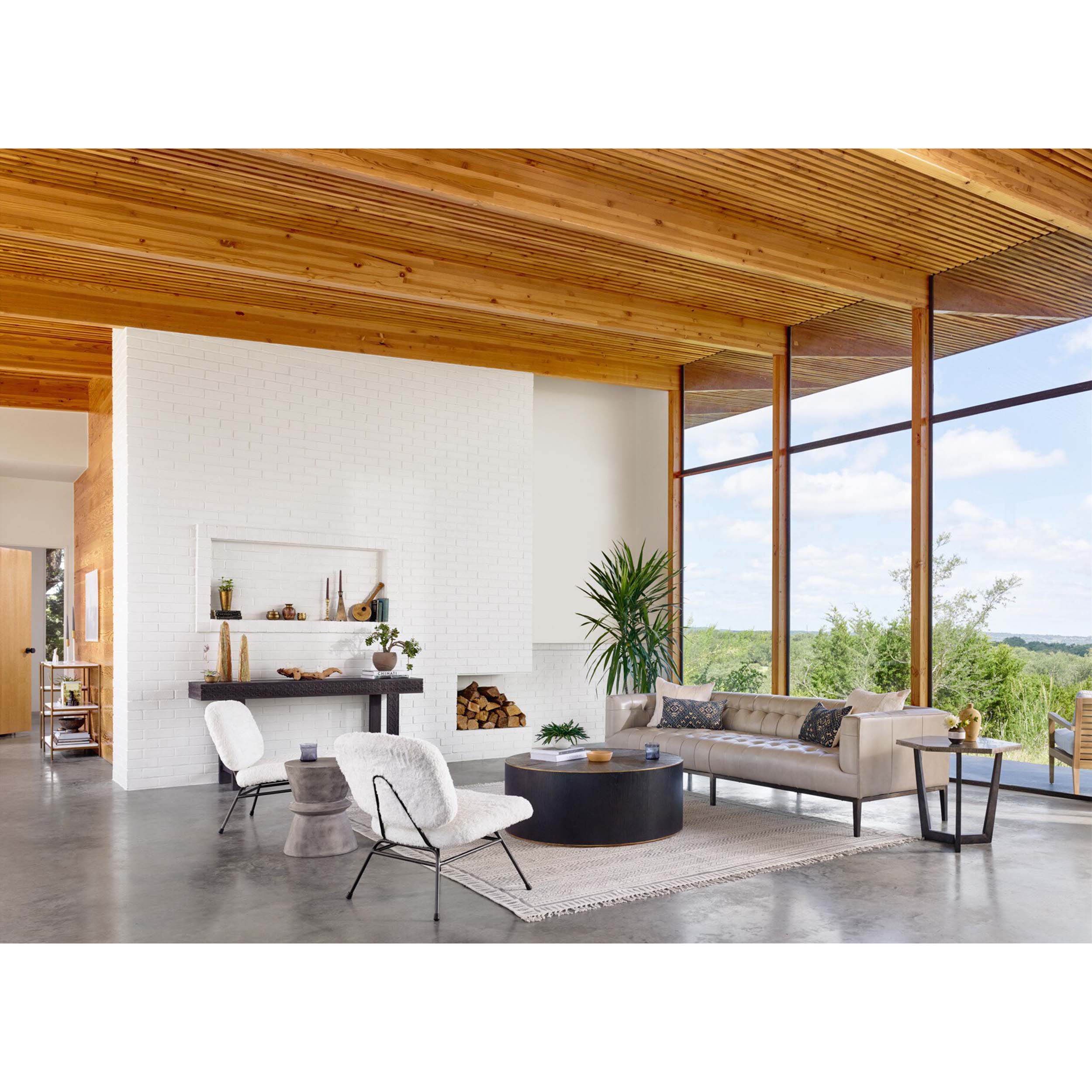 Perry Coffee Table, Light Ebony