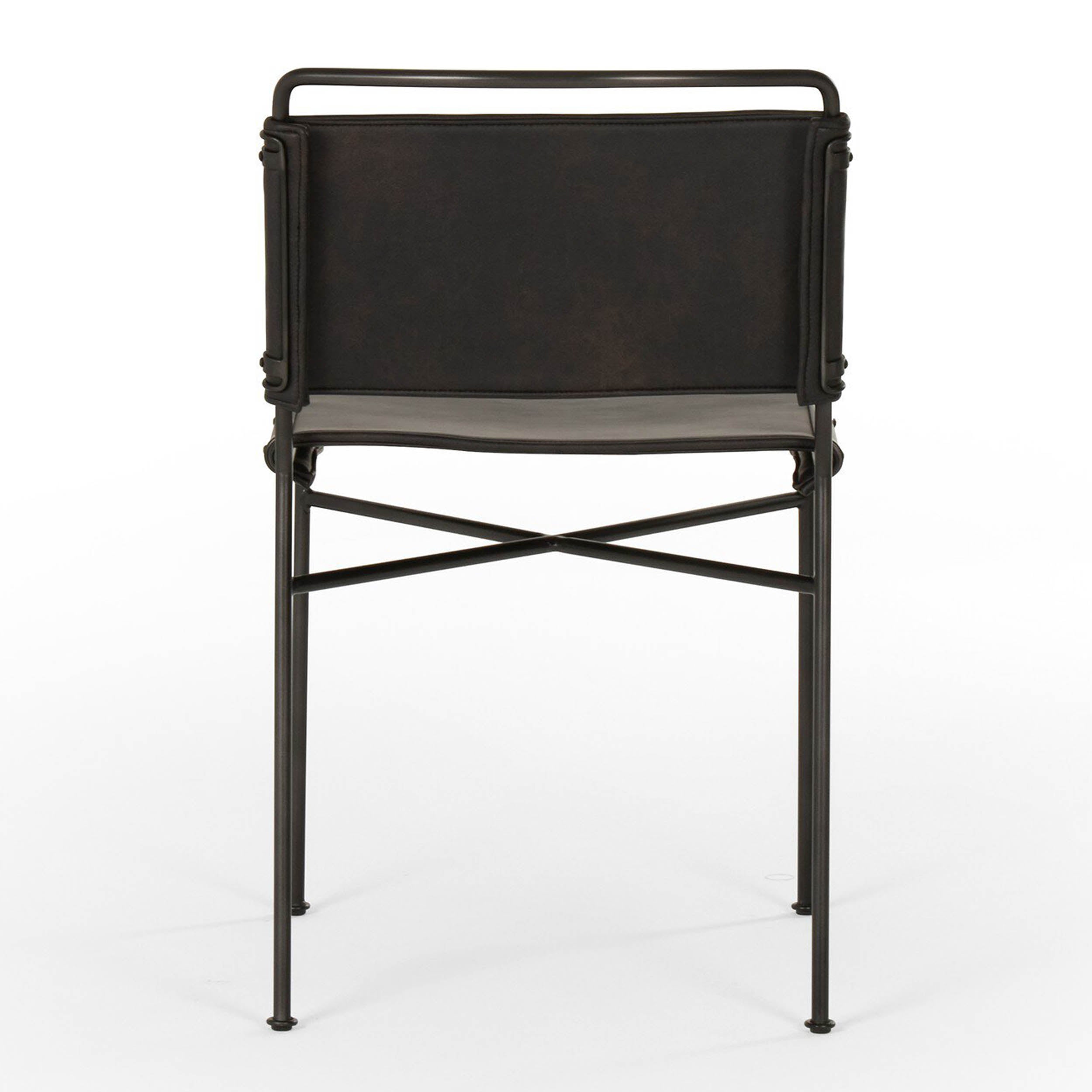 Wharton Dining Chair, Distressed Black