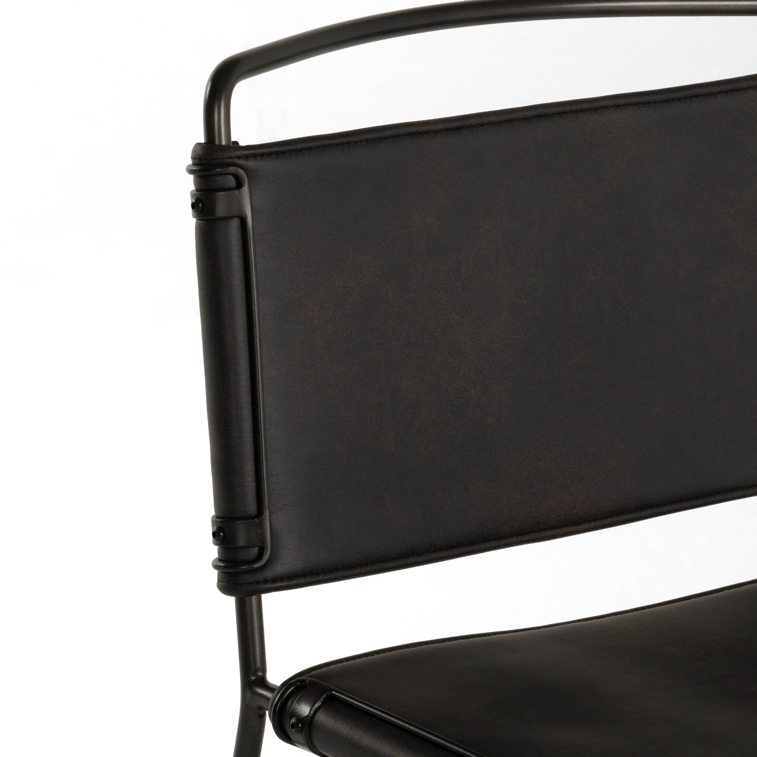 Wharton Dining Chair, Distressed Black
