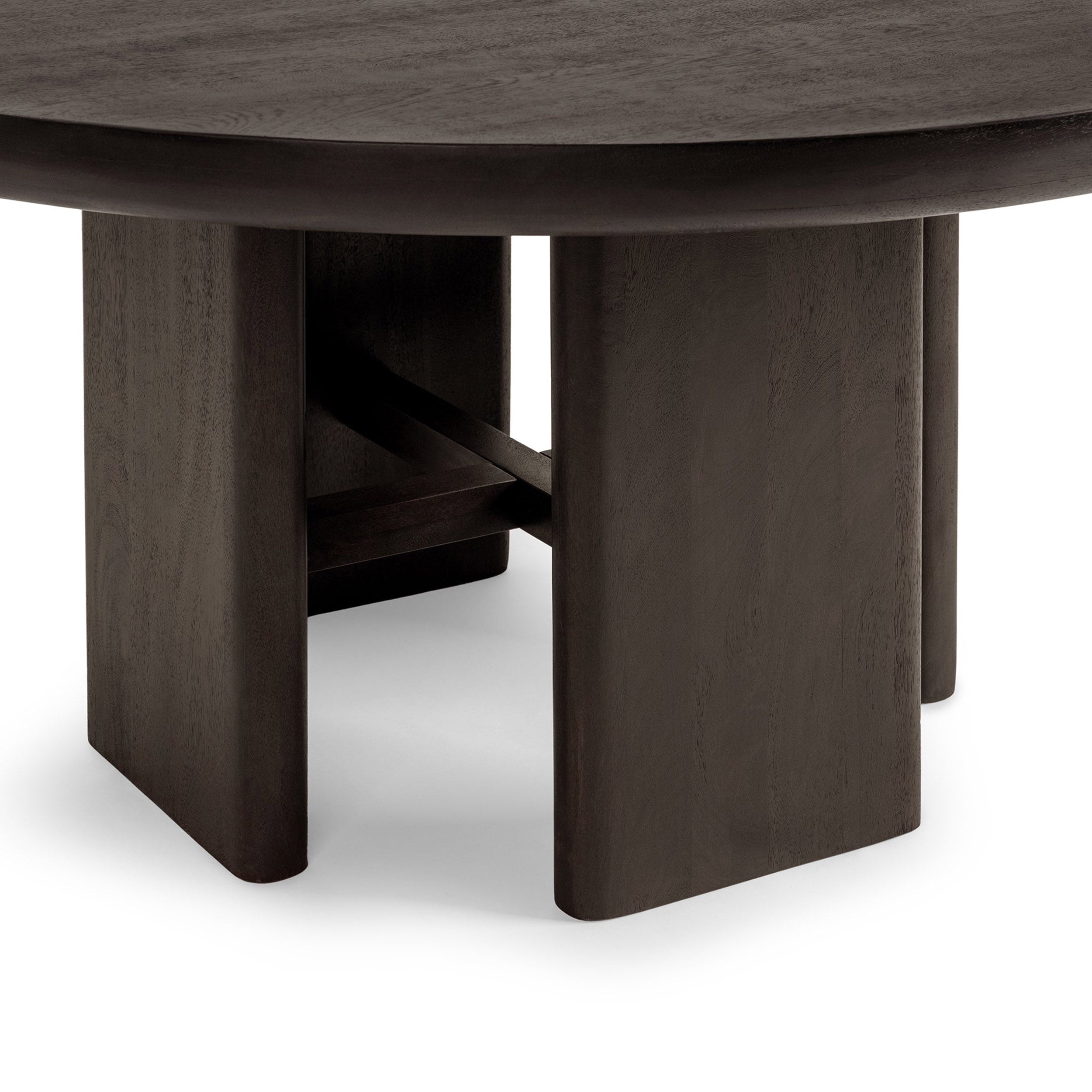 Celedon 60" round Dining Table, Truffle Roast