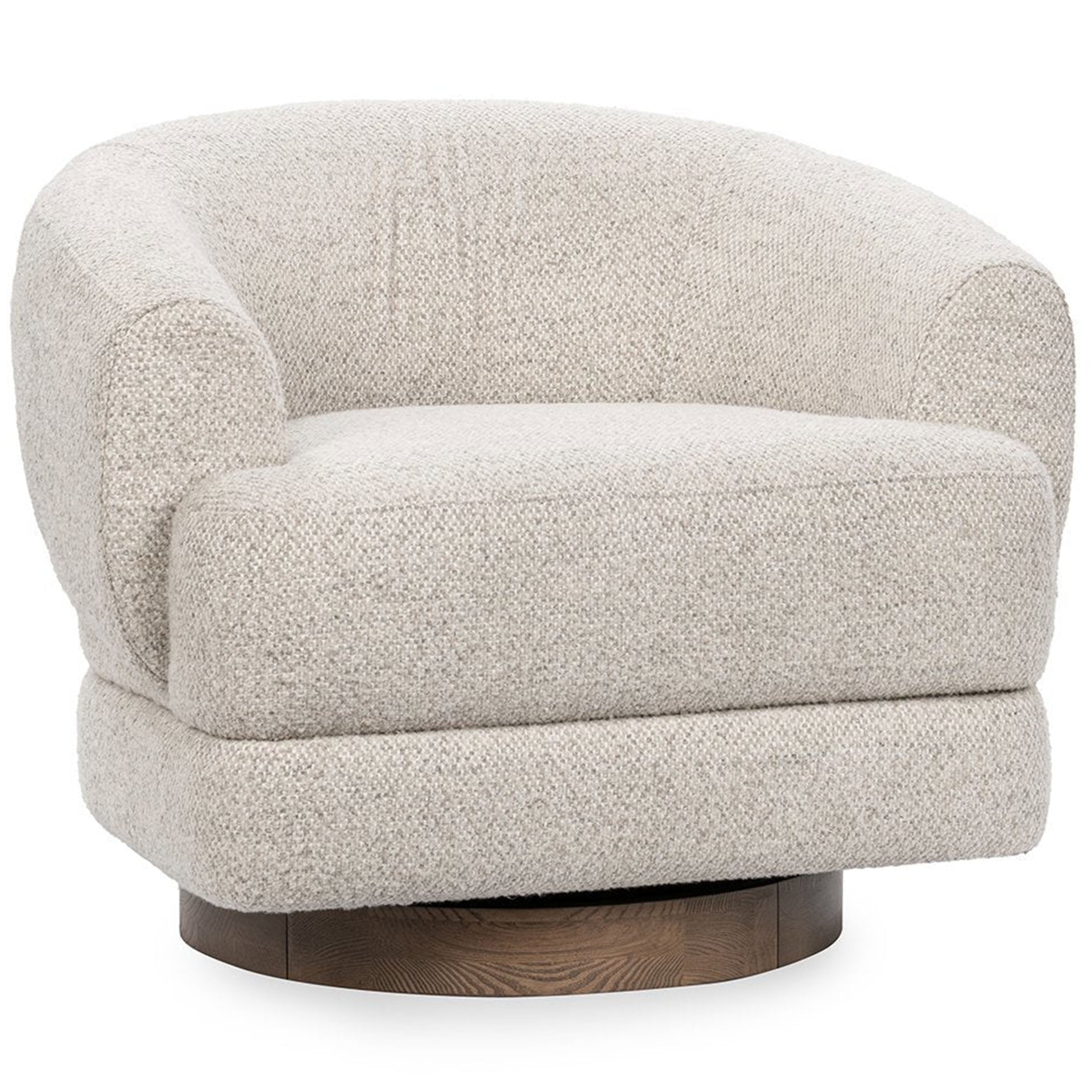 Chassia Swivel Chair, Dusty Beige