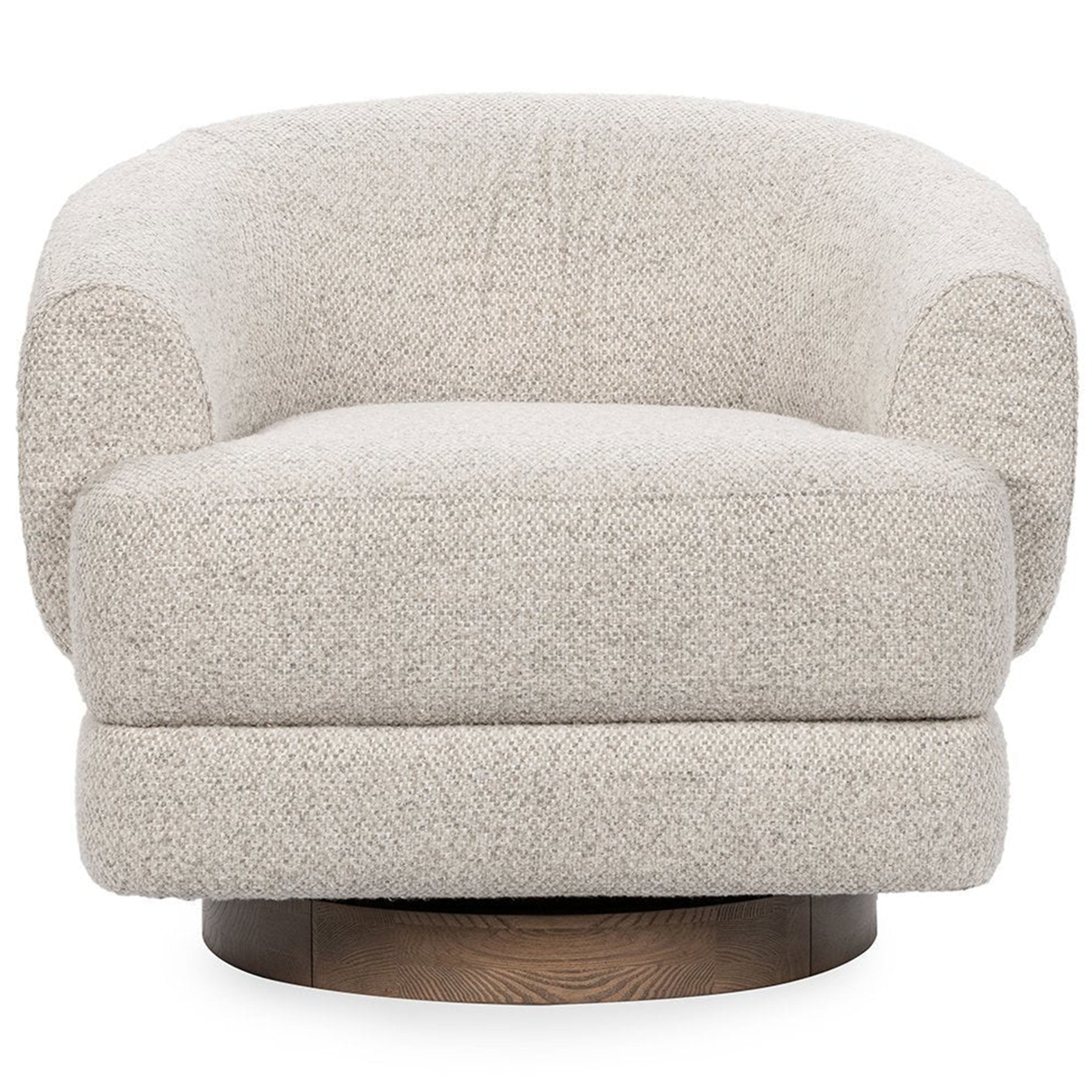 Chassia Swivel Chair, Dusty Beige