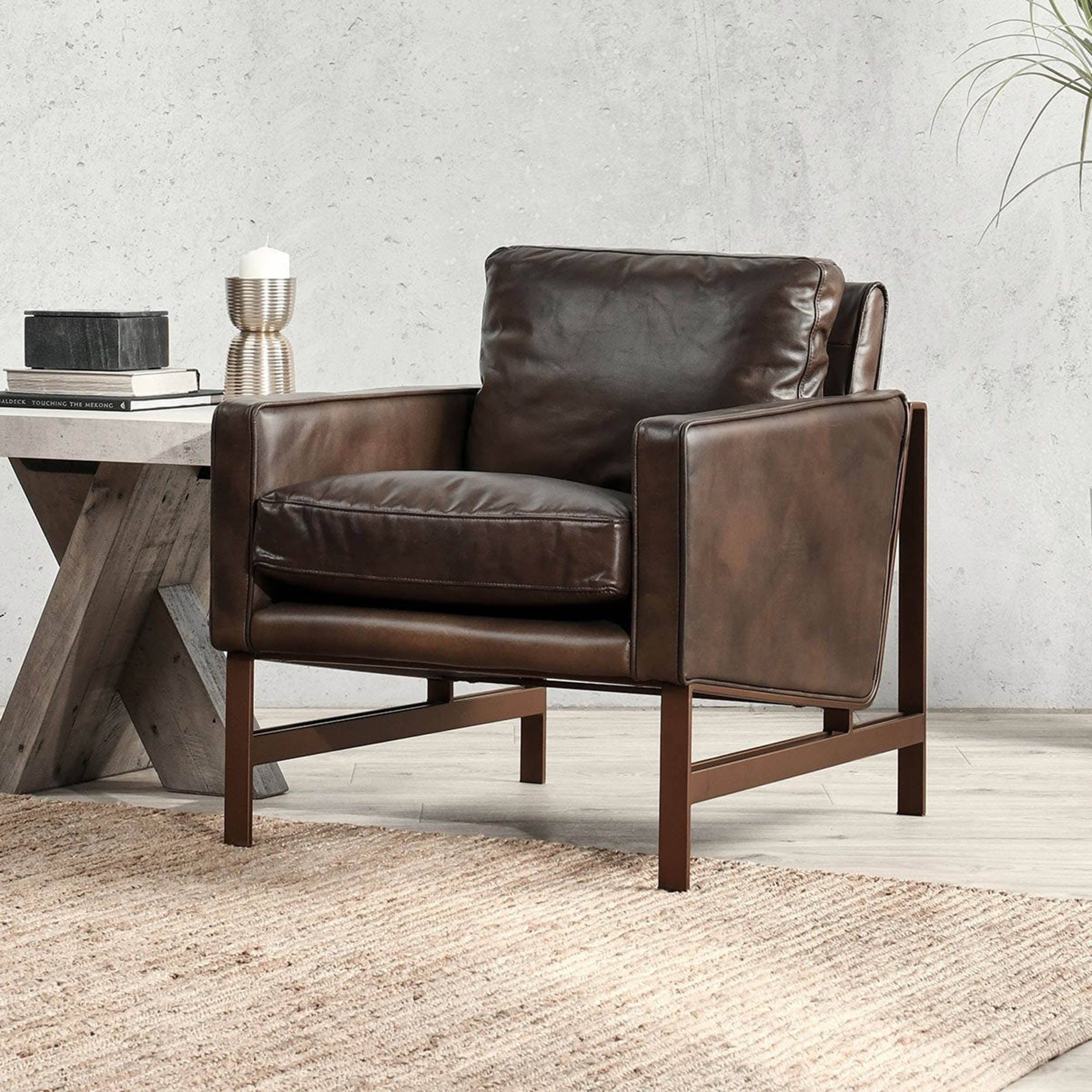Chazzie Club Chair, Truffle Brown
