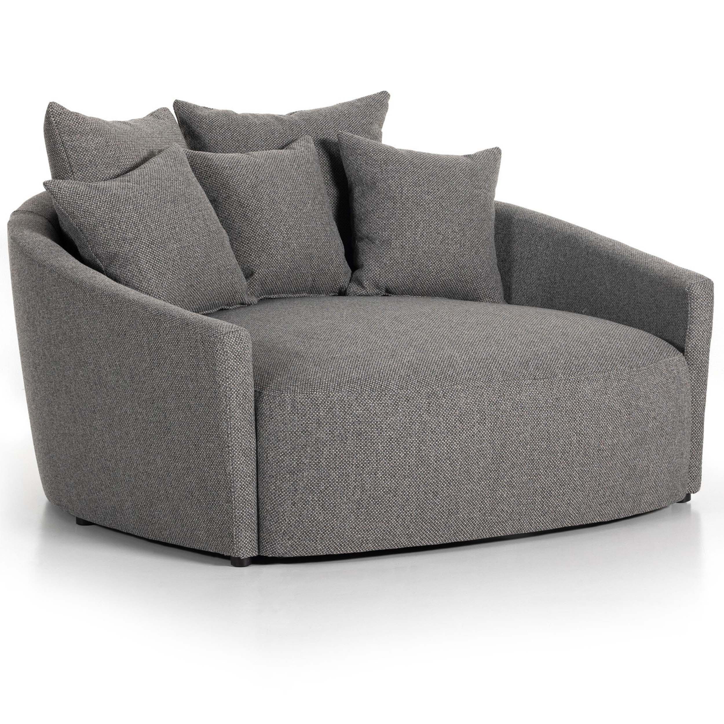 Chloe Media Lounger, Fallon Charcoal