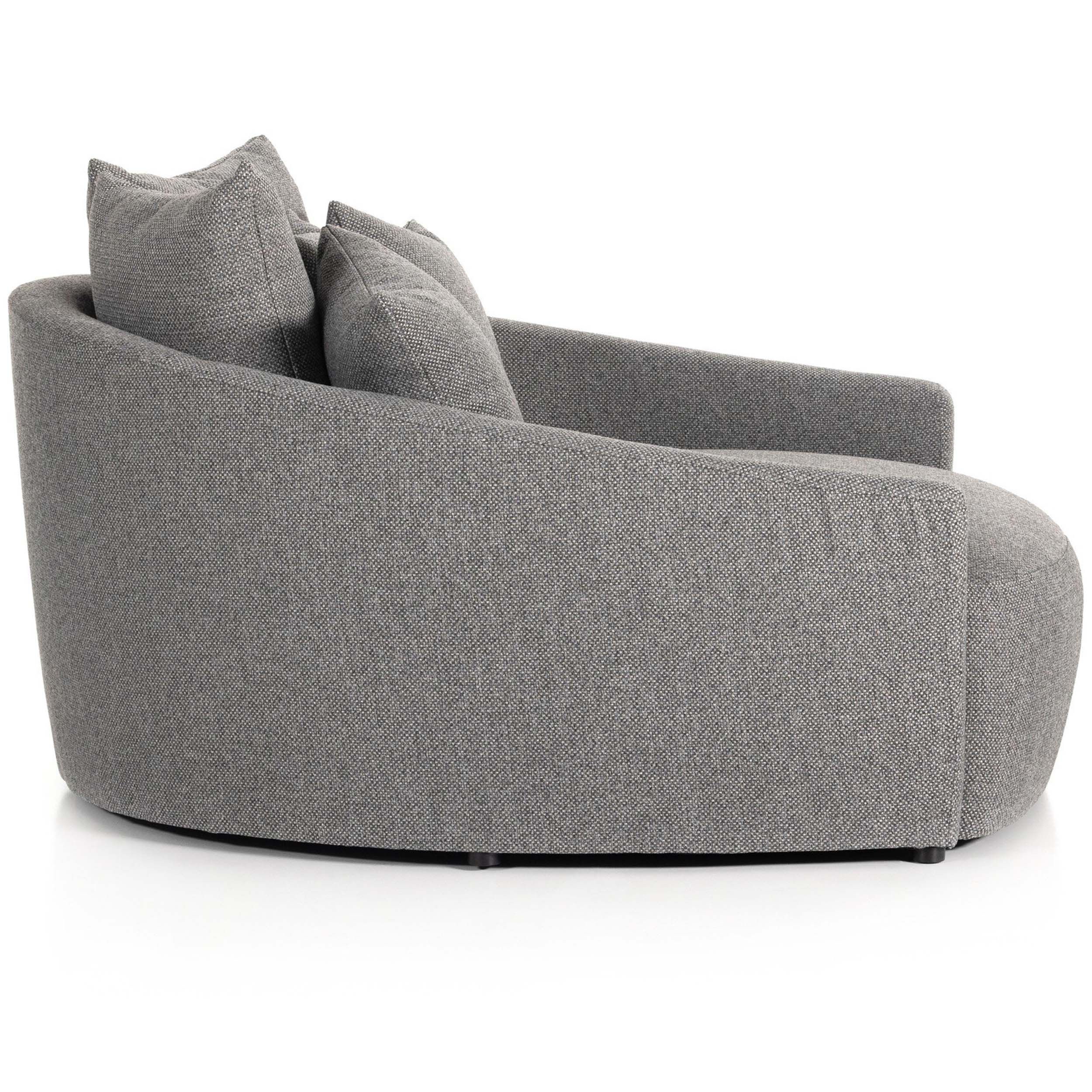 Chloe Media Lounger, Fallon Charcoal