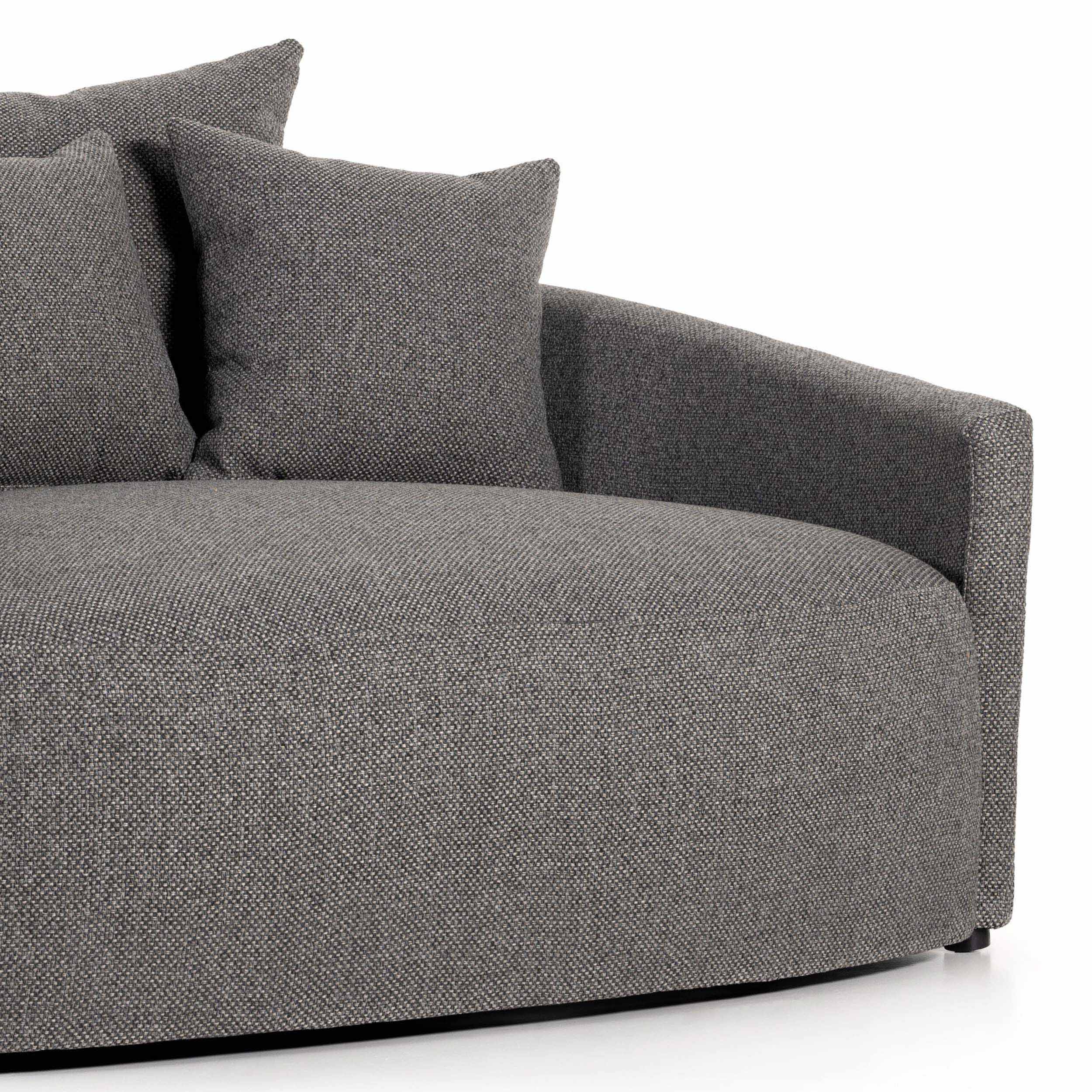Chloe Media Lounger, Fallon Charcoal