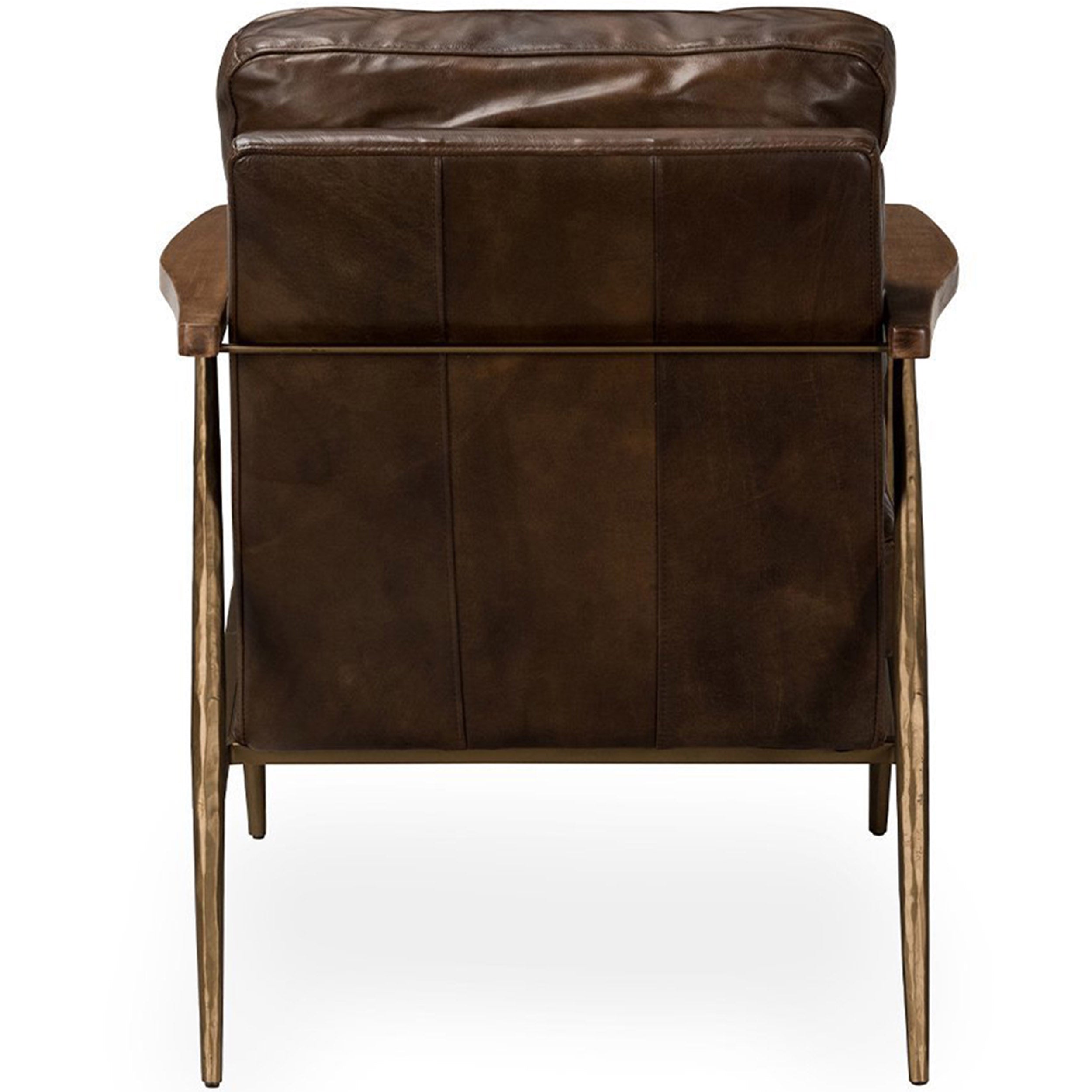 Christopher Leather Club Chair, Truffle Brown