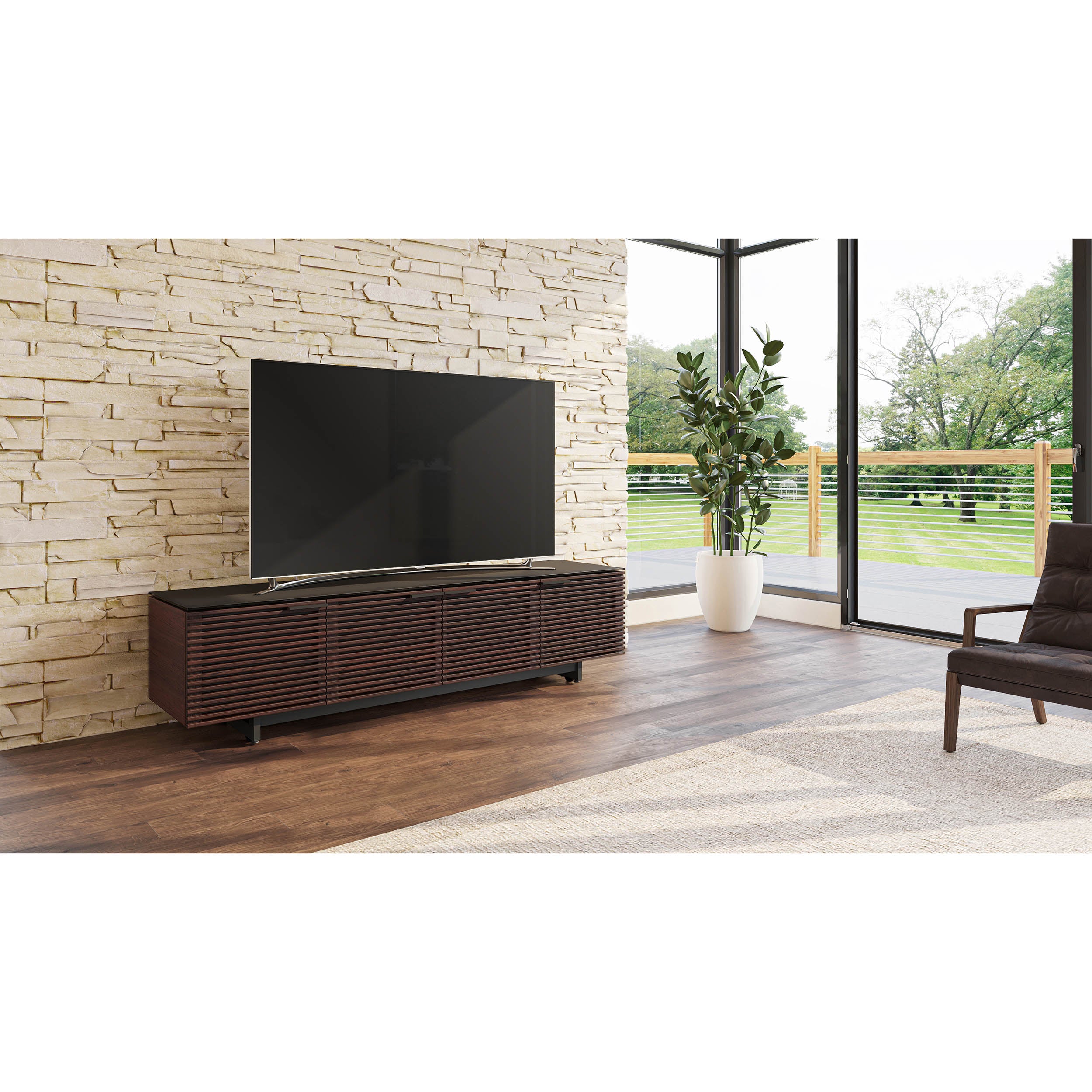 Corridor Media 8173, Chocolate Stained Walnut