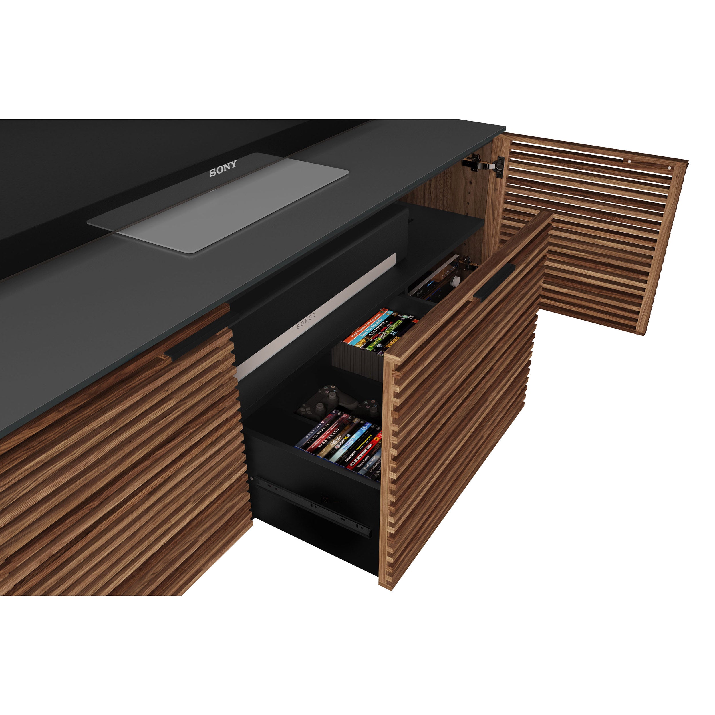 Corridor Media 8177, Natural Walnut