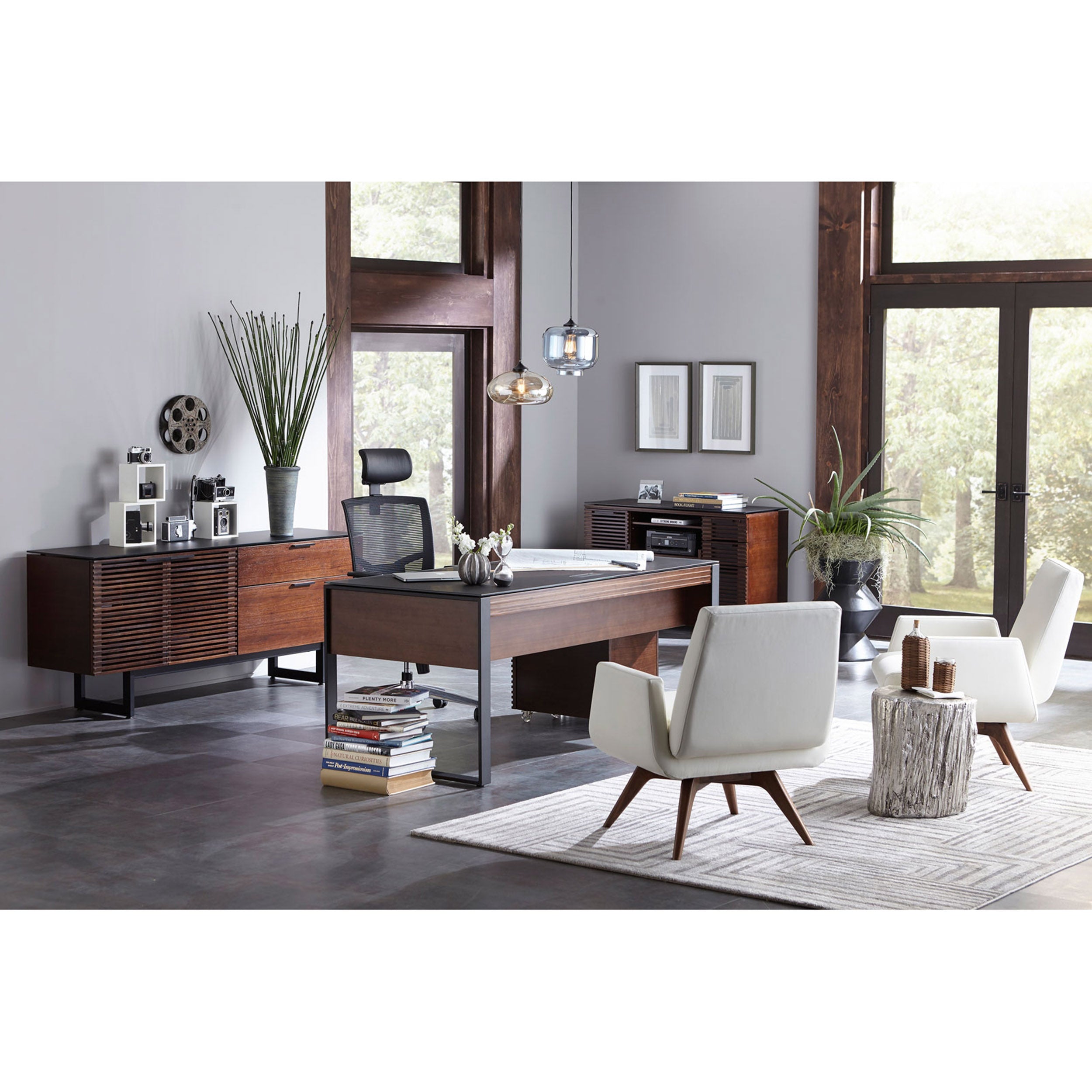 Corridor Office 6521, Chocolate Stained Walnut