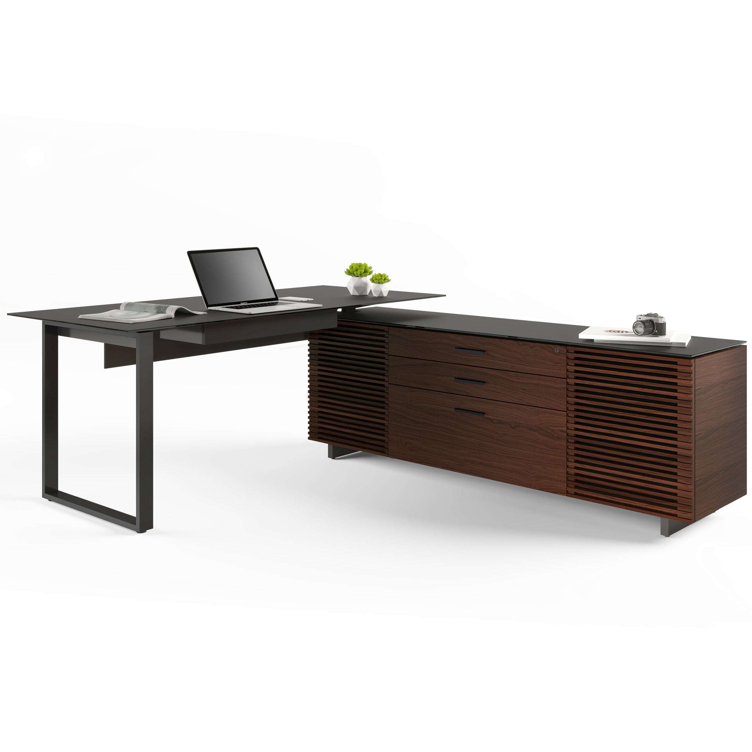 Corridor Office 6531, Chocolate Stained Walnut