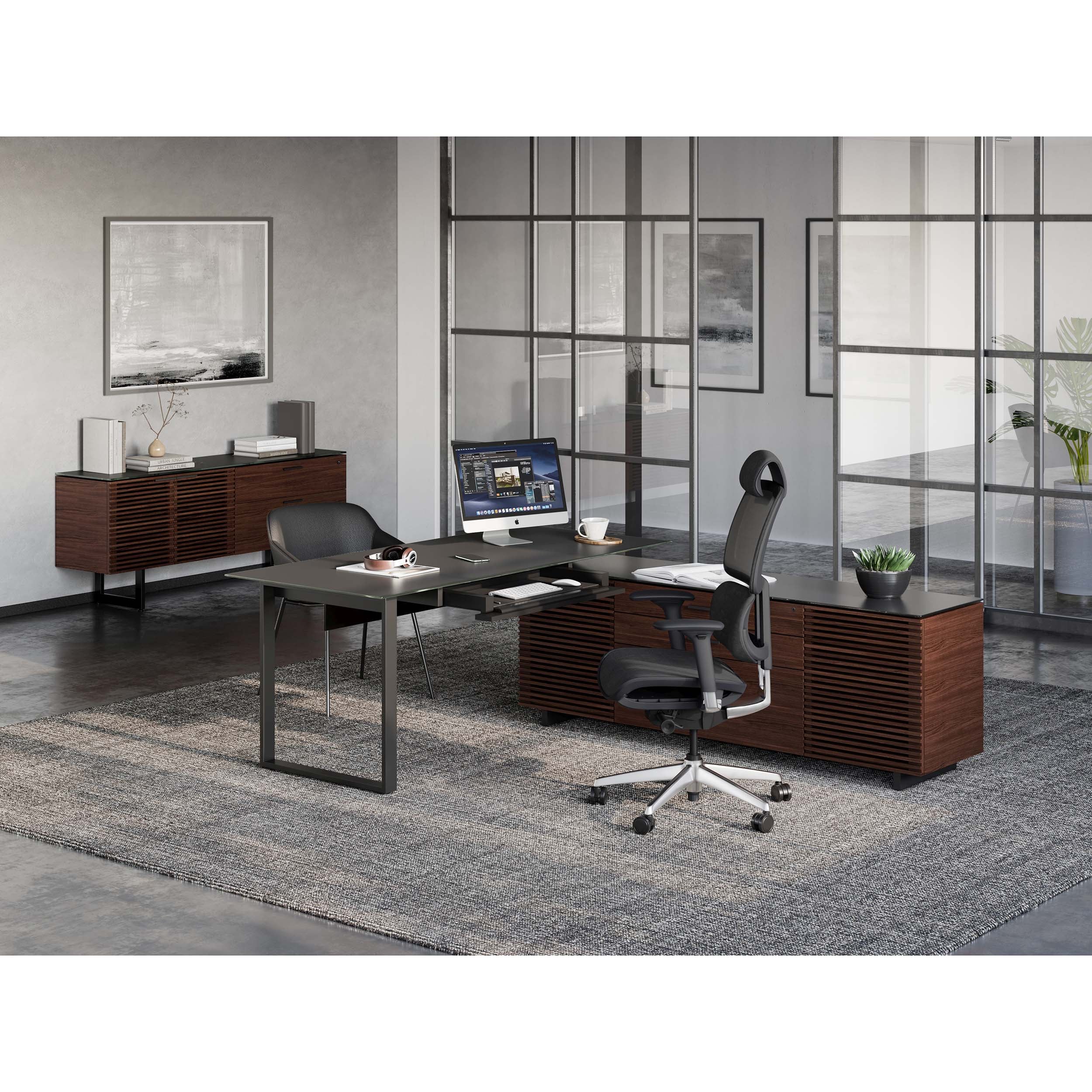Corridor Office 6531, Chocolate Stained Walnut