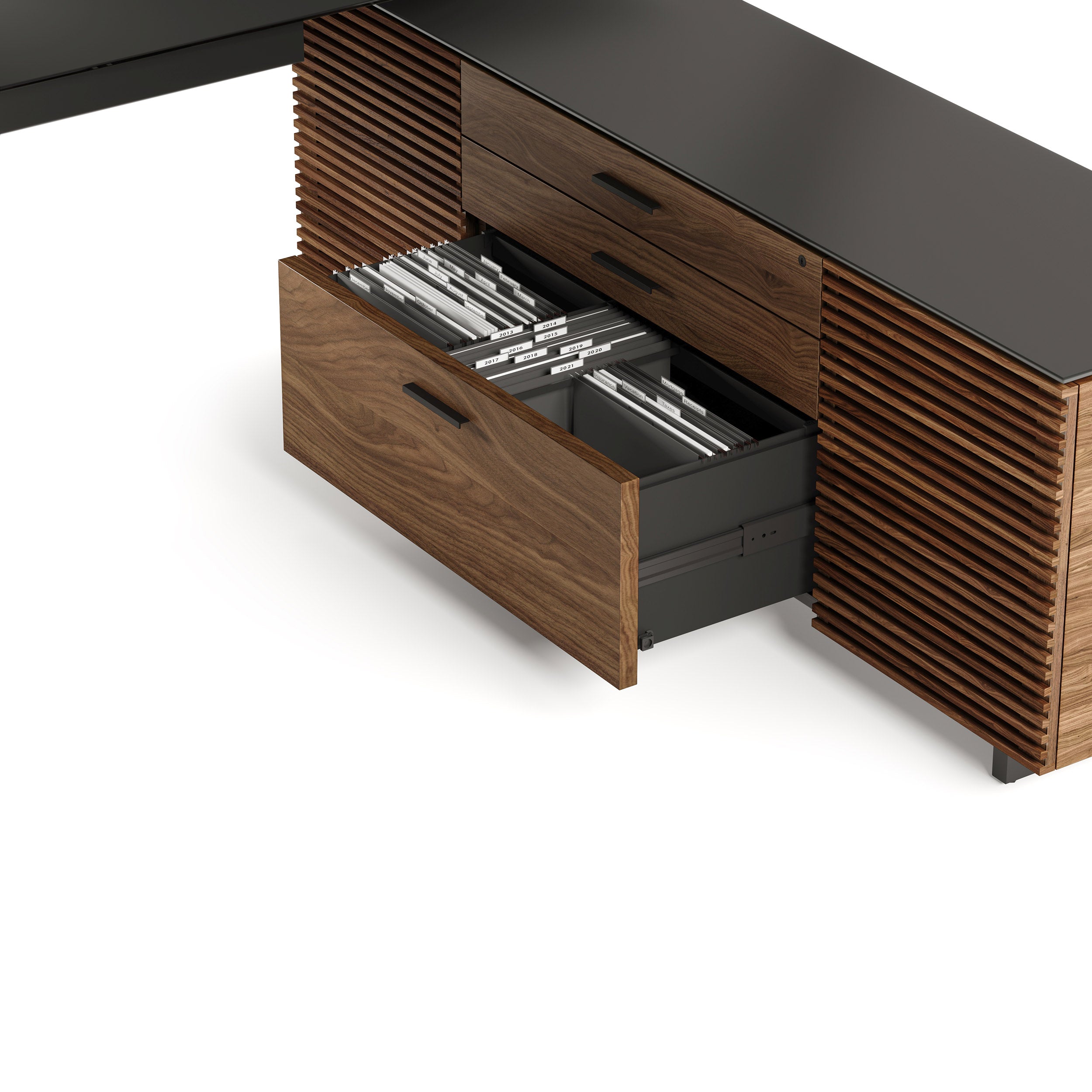 Corridor Office 6531, Natural Walnut