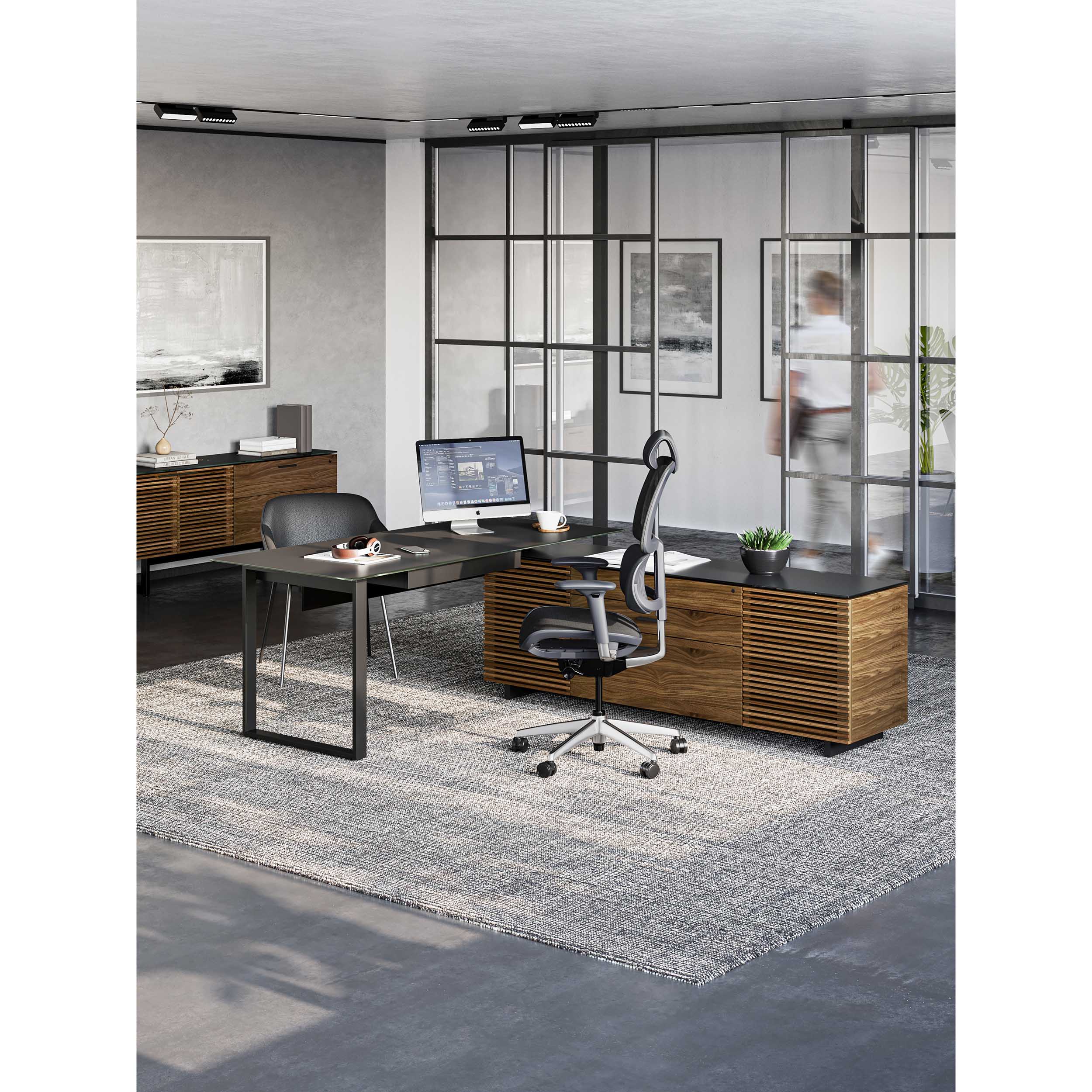 Corridor Office 6531, Natural Walnut