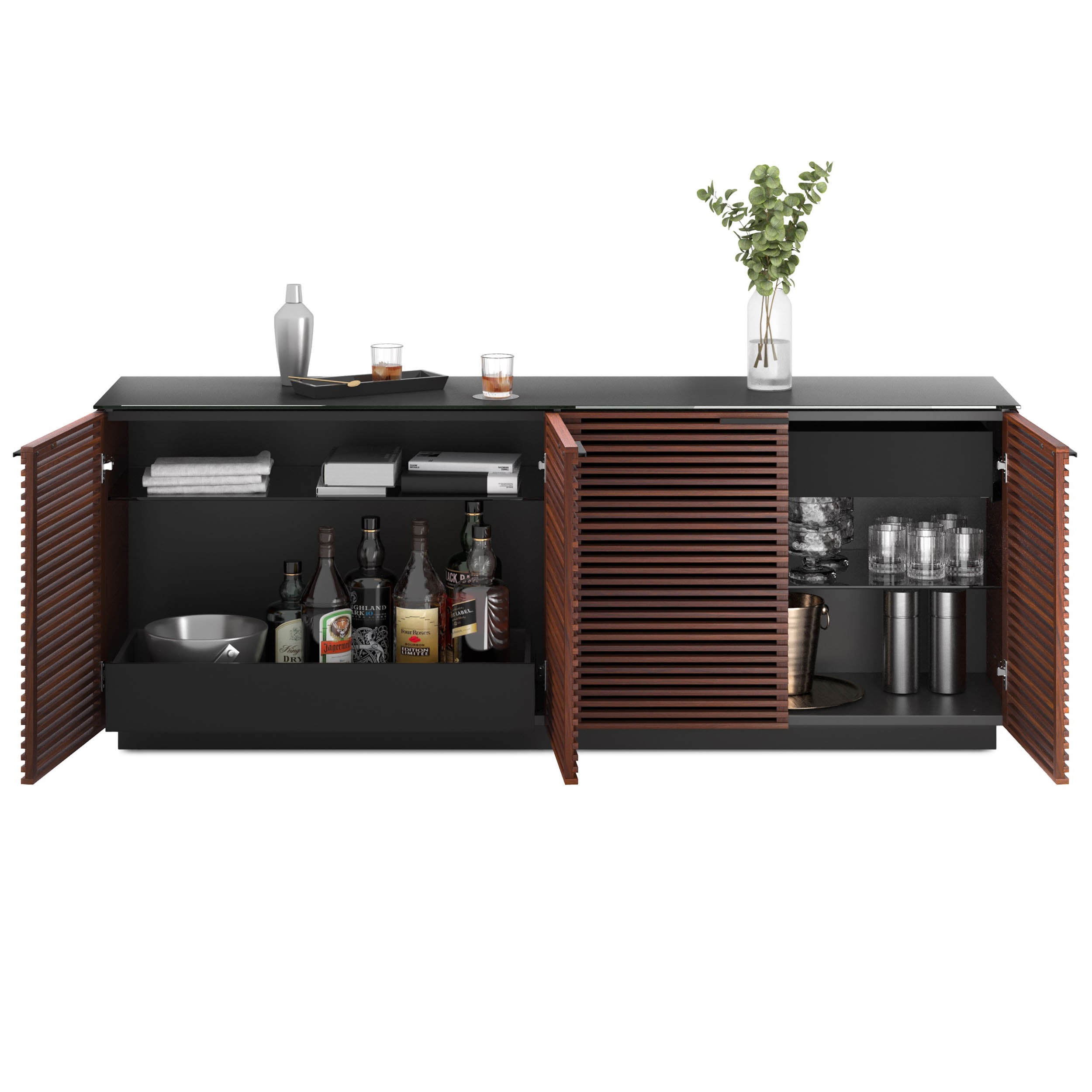 Corridor Storage 8109, Chocolate Stained Walnut