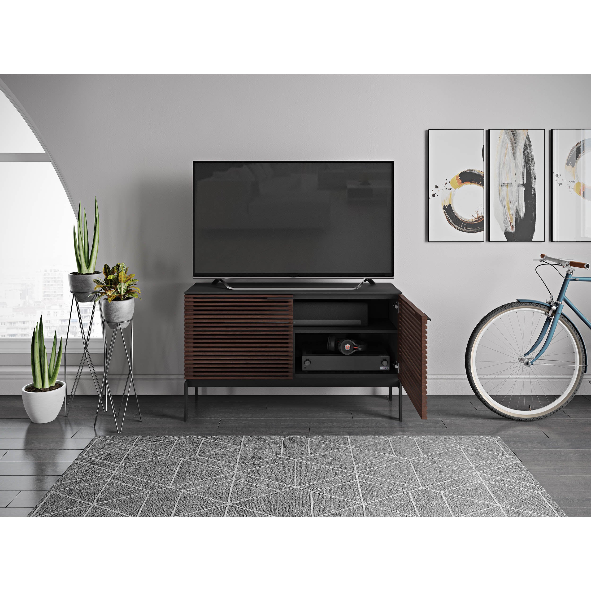 Corridor Storage SV 7128, Chocolate Stained Walnut