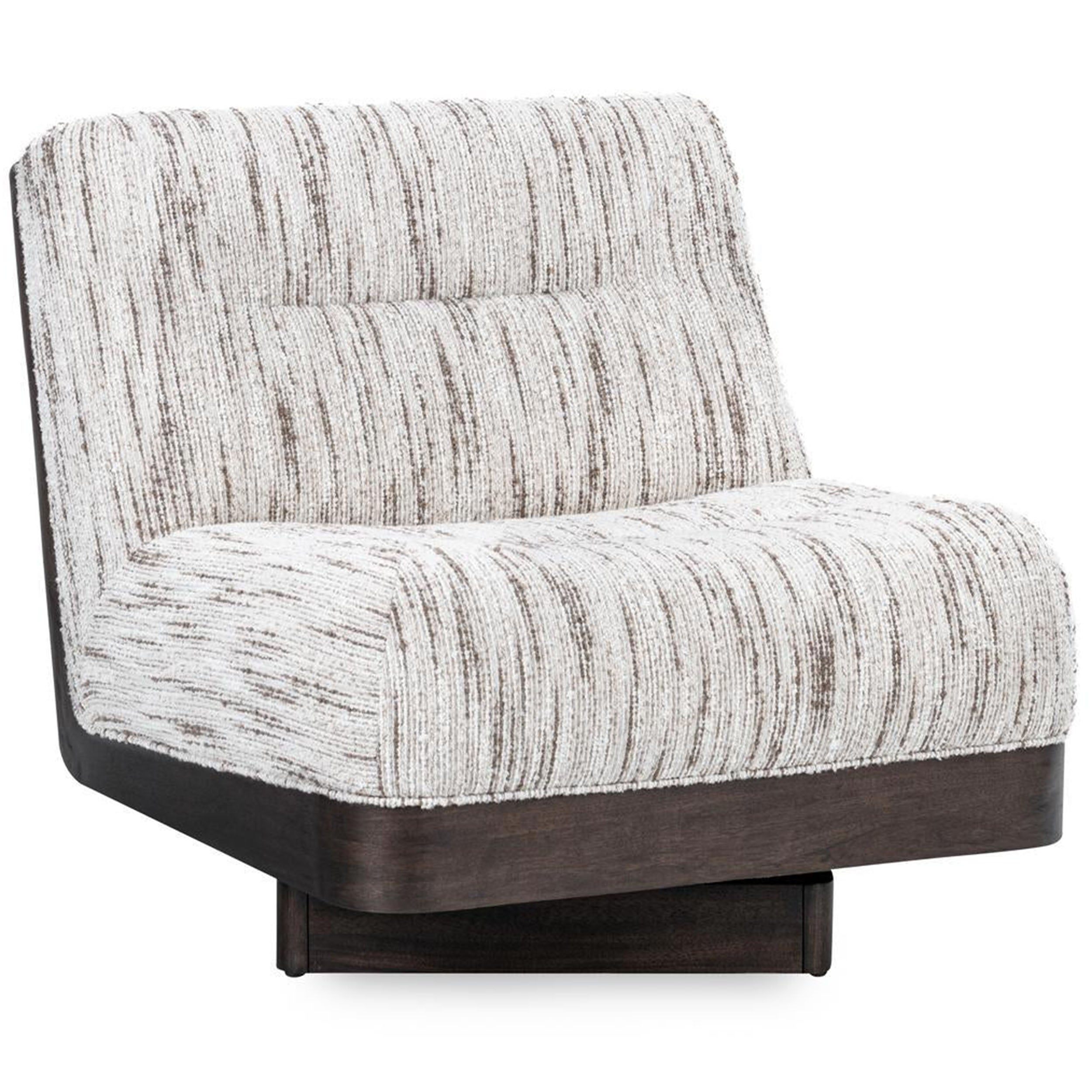 Crandall Swivel Chair, Cocoa Cream