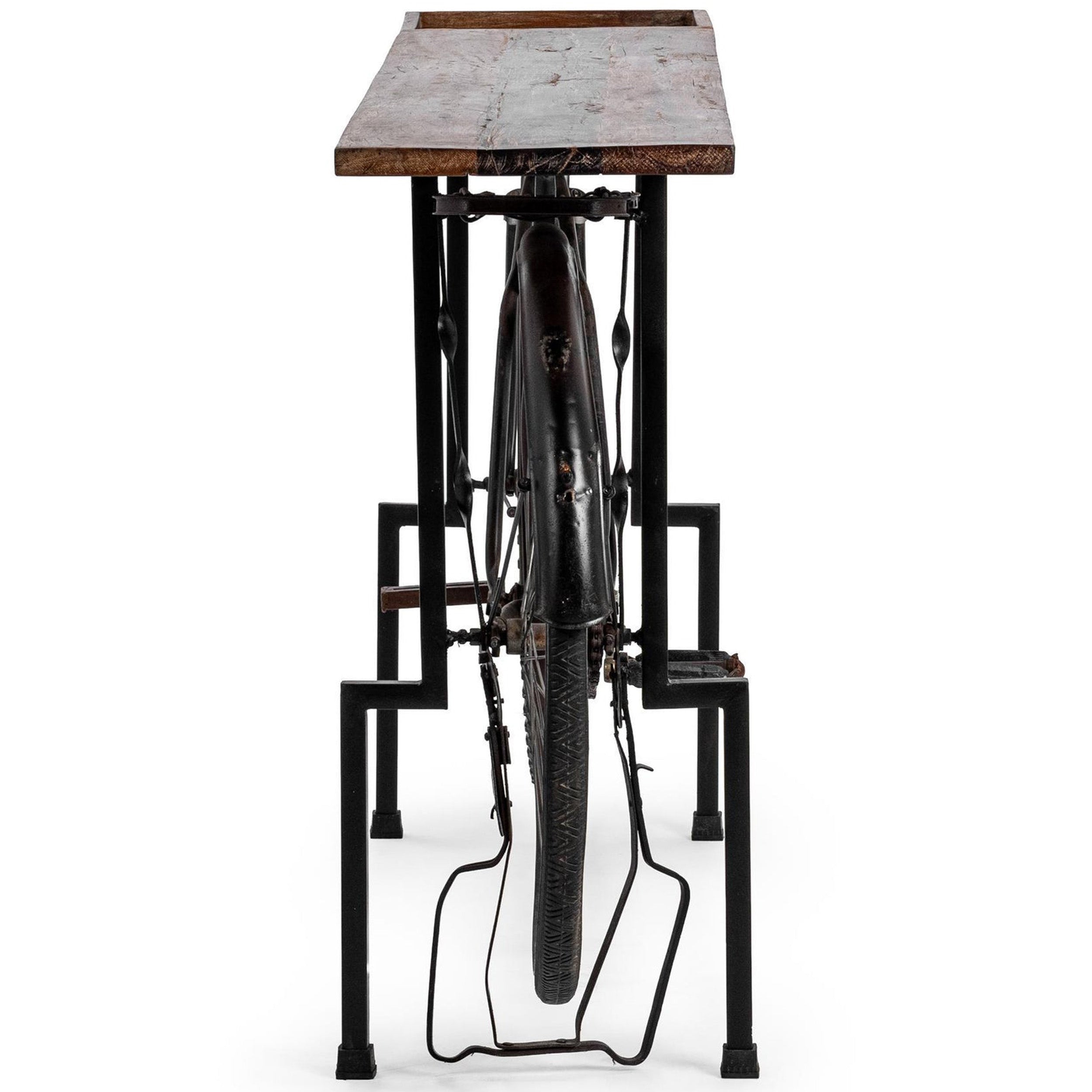 Cycle Reclaimed Wood Counter Table, Limewash Myst