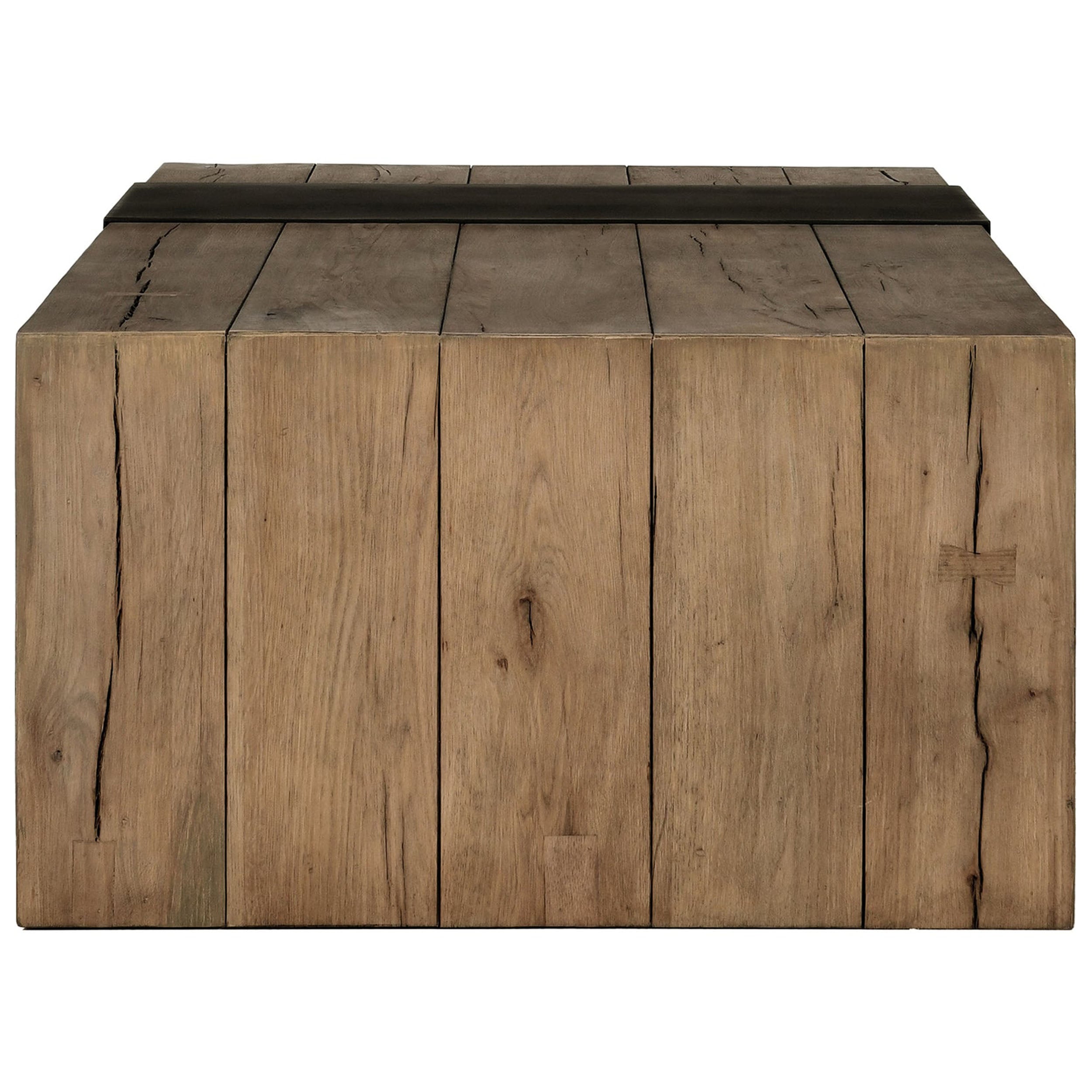 Danica Solid Wood Coffee Table, Cafe Brown