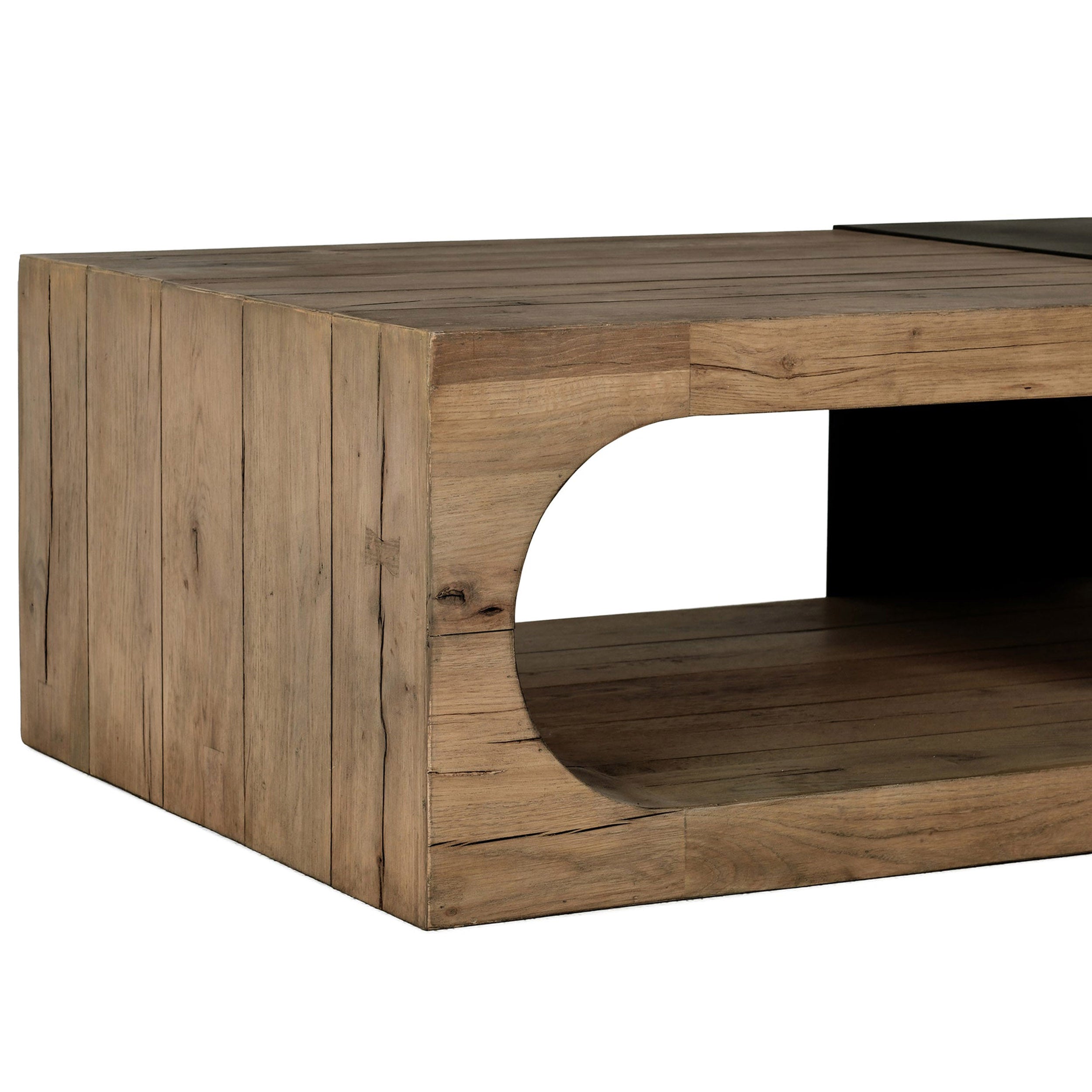 Danica Solid Wood Coffee Table, Cafe Brown