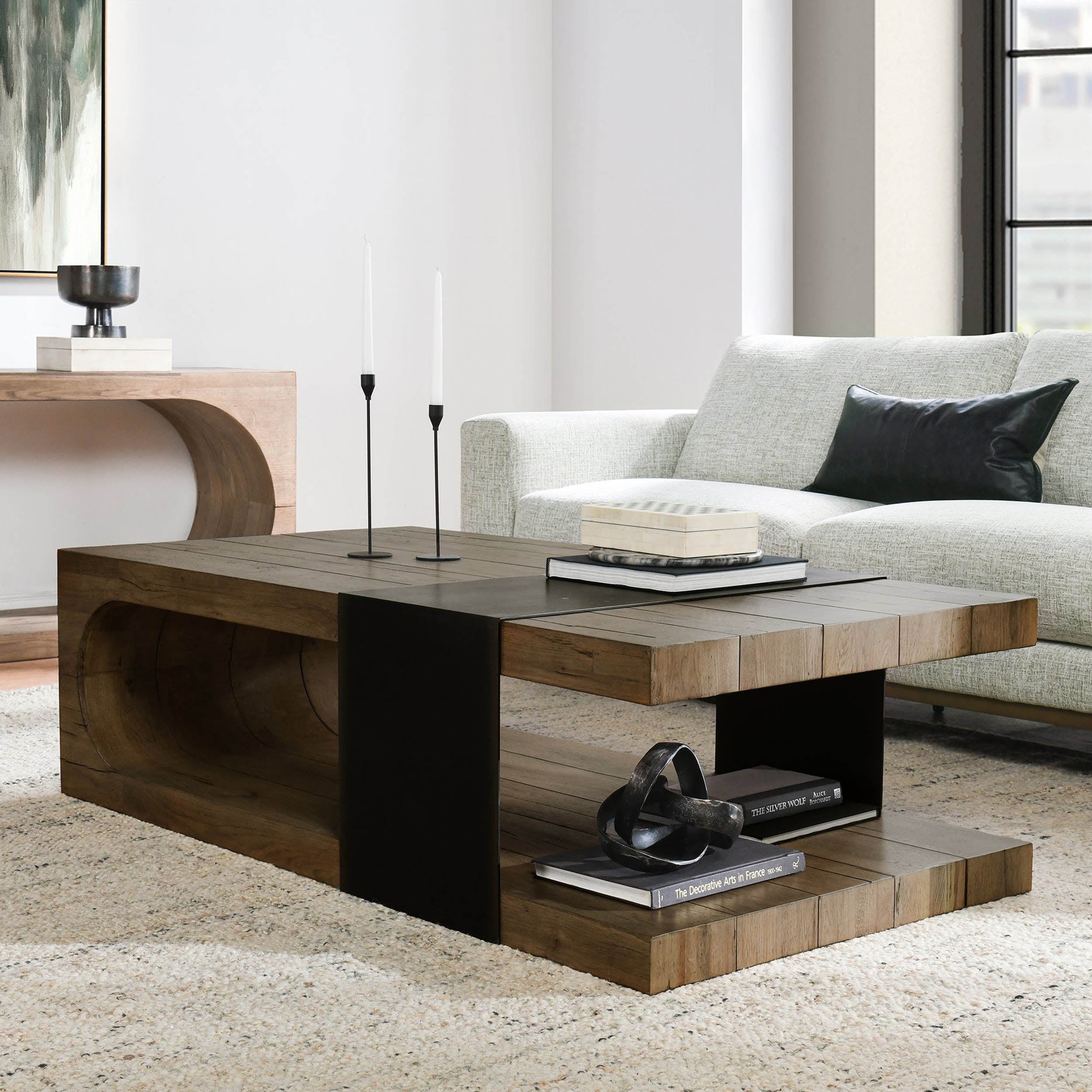 Danica Solid Wood Coffee Table, Cafe Brown