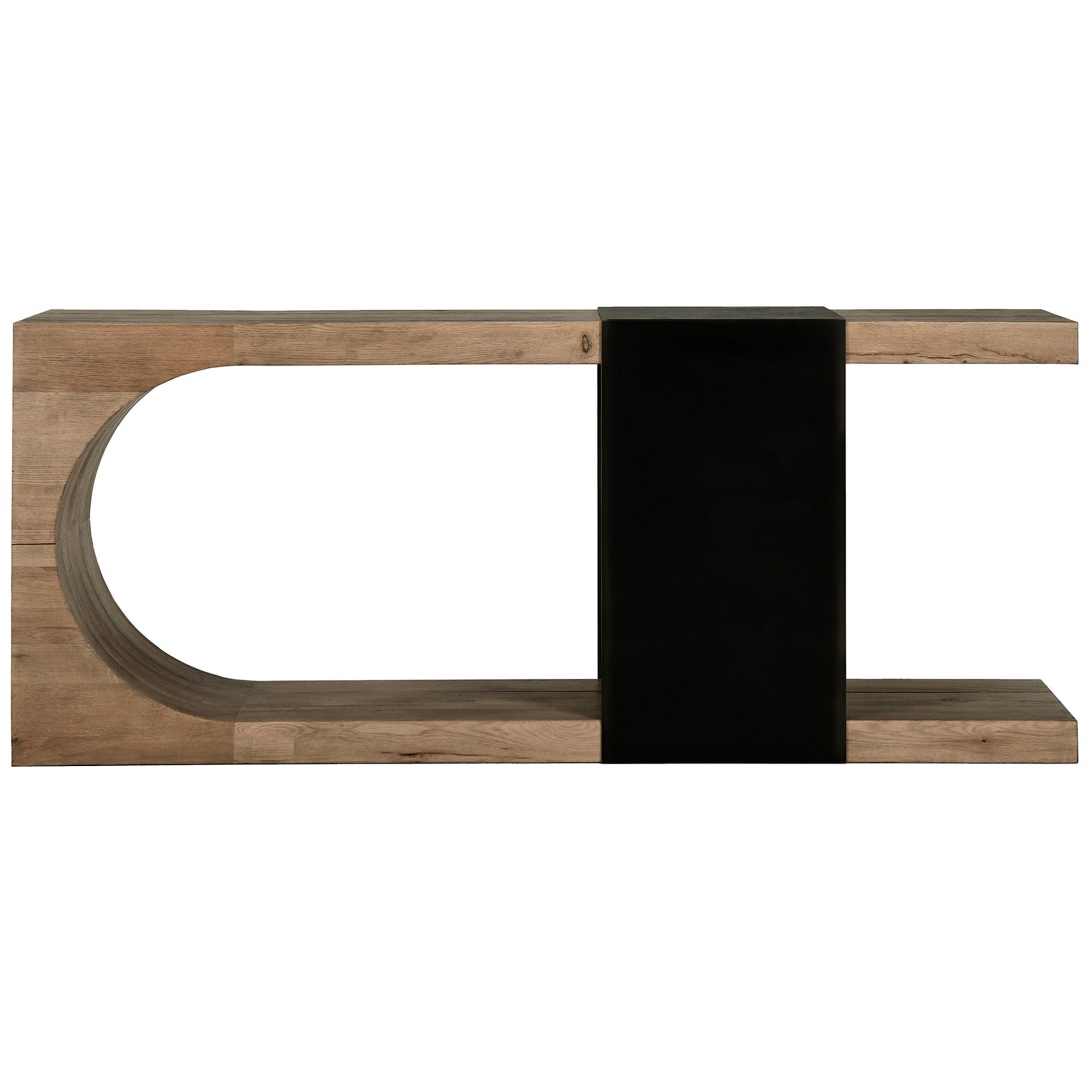Danica Solid Wood Rectangle Console, Cafe Brown