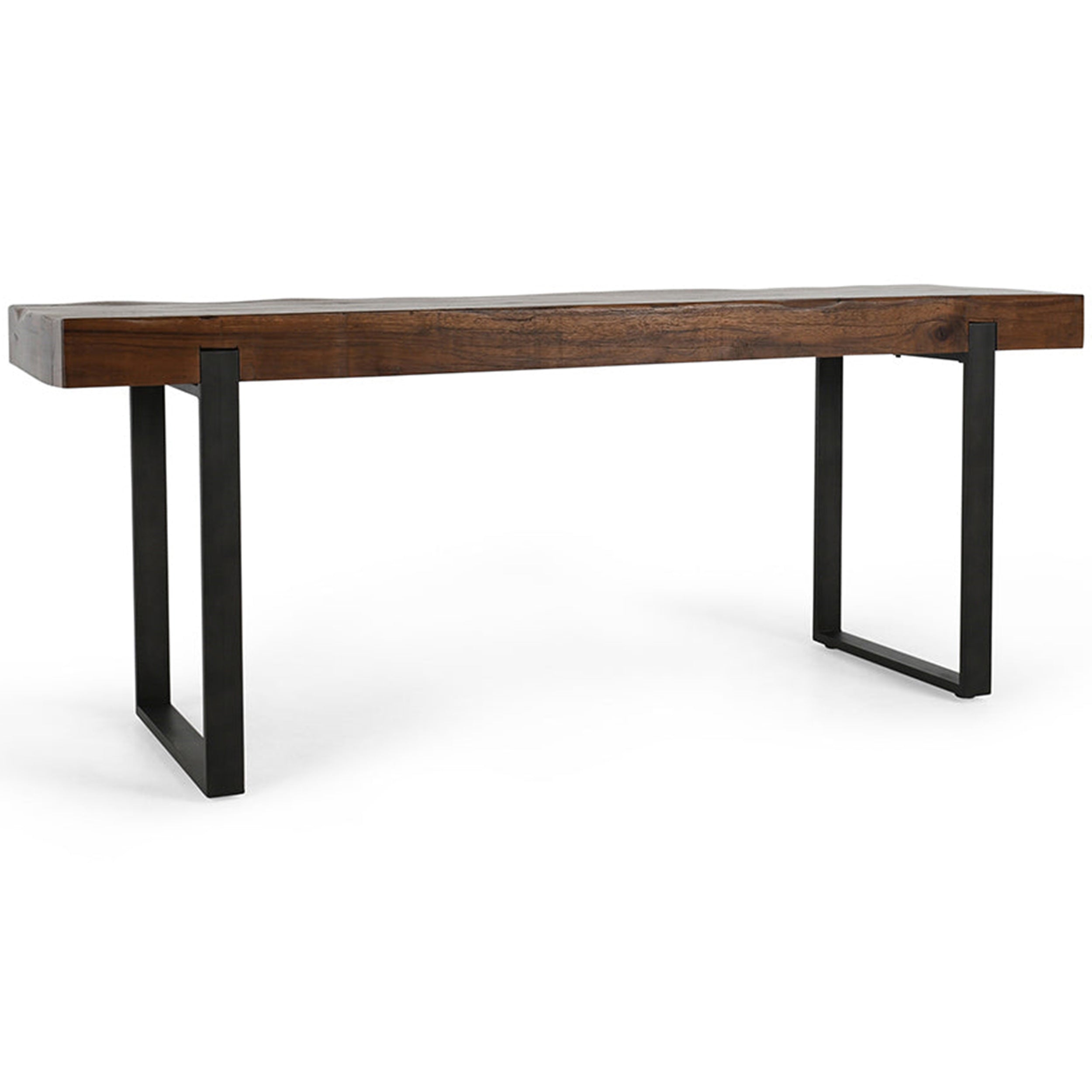 Duarte Solid Wood Gathering Table, Rustic Brown