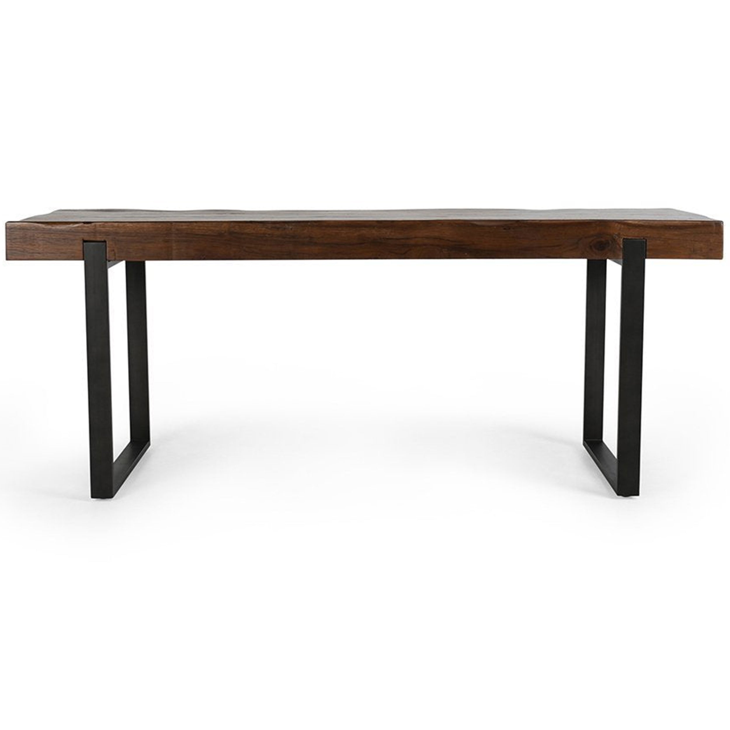 Duarte Solid Wood Gathering Table, Rustic Brown